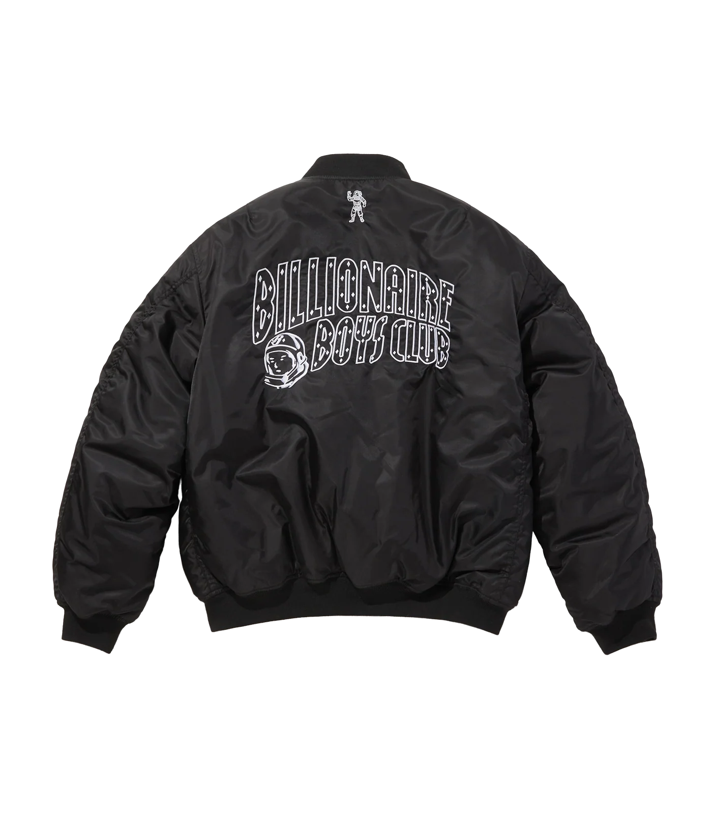 REVERSIBLE NYLON MA-1 BOMBER - BLACK/CAMO - Image 3