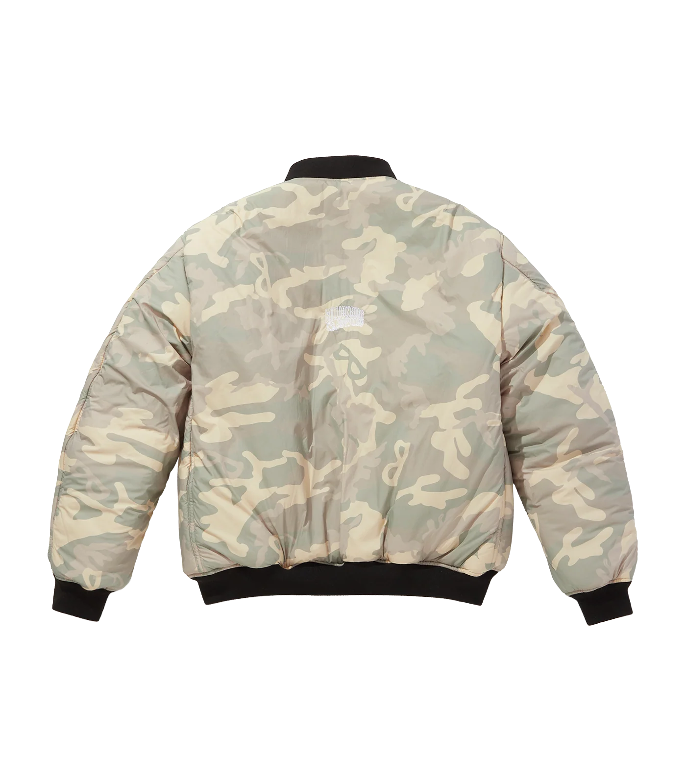 REVERSIBLE NYLON MA-1 BOMBER - BLACK/CAMO - Image 4