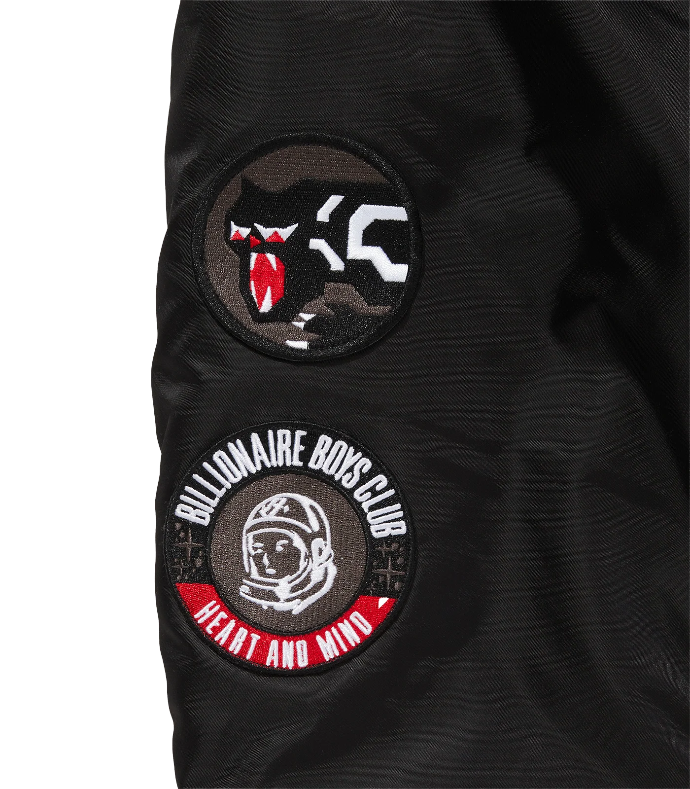 REVERSIBLE NYLON MA-1 BOMBER - BLACK/CAMO - Image 6