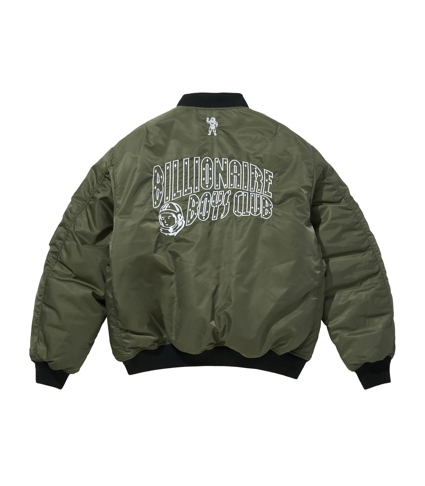 REVERSIBLE NYLON MA-1 BOMBER - OLIVE/CAMO - Image 2