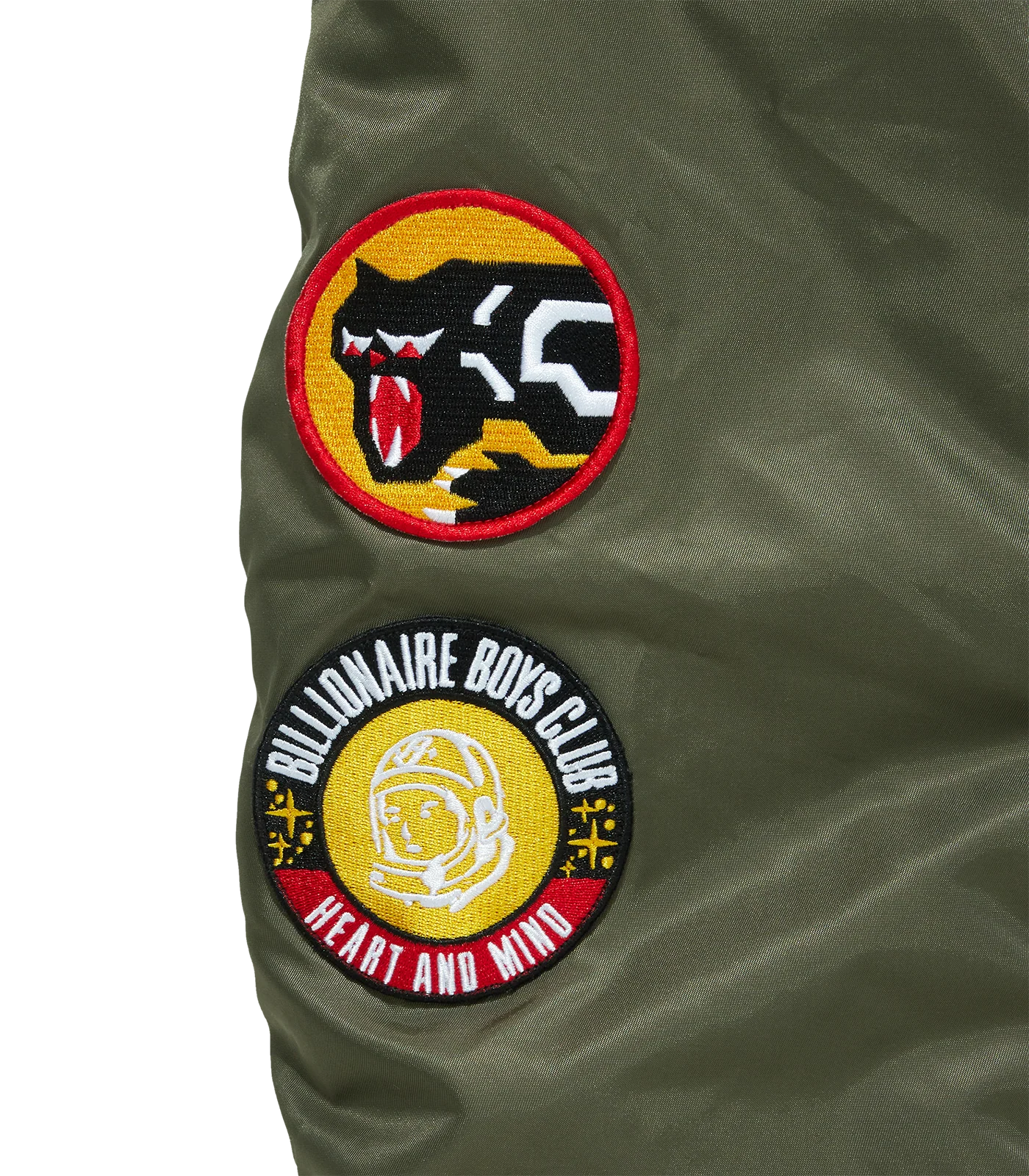 REVERSIBLE NYLON MA-1 BOMBER - OLIVE/CAMO - Image 6