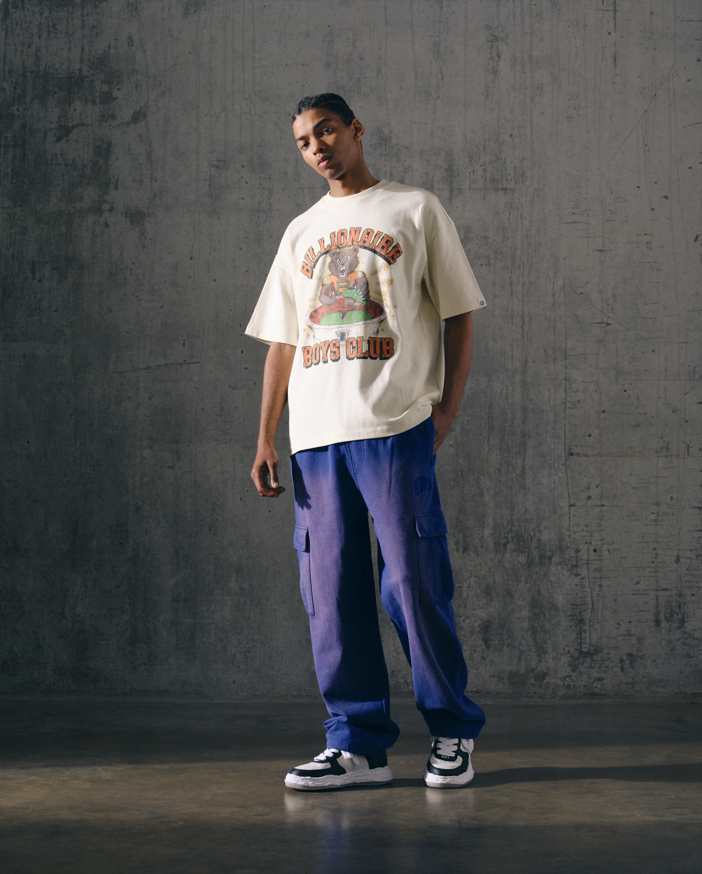 RHINESTONE MASCOT T-SHIRT - WASHED ECRU - Image 3