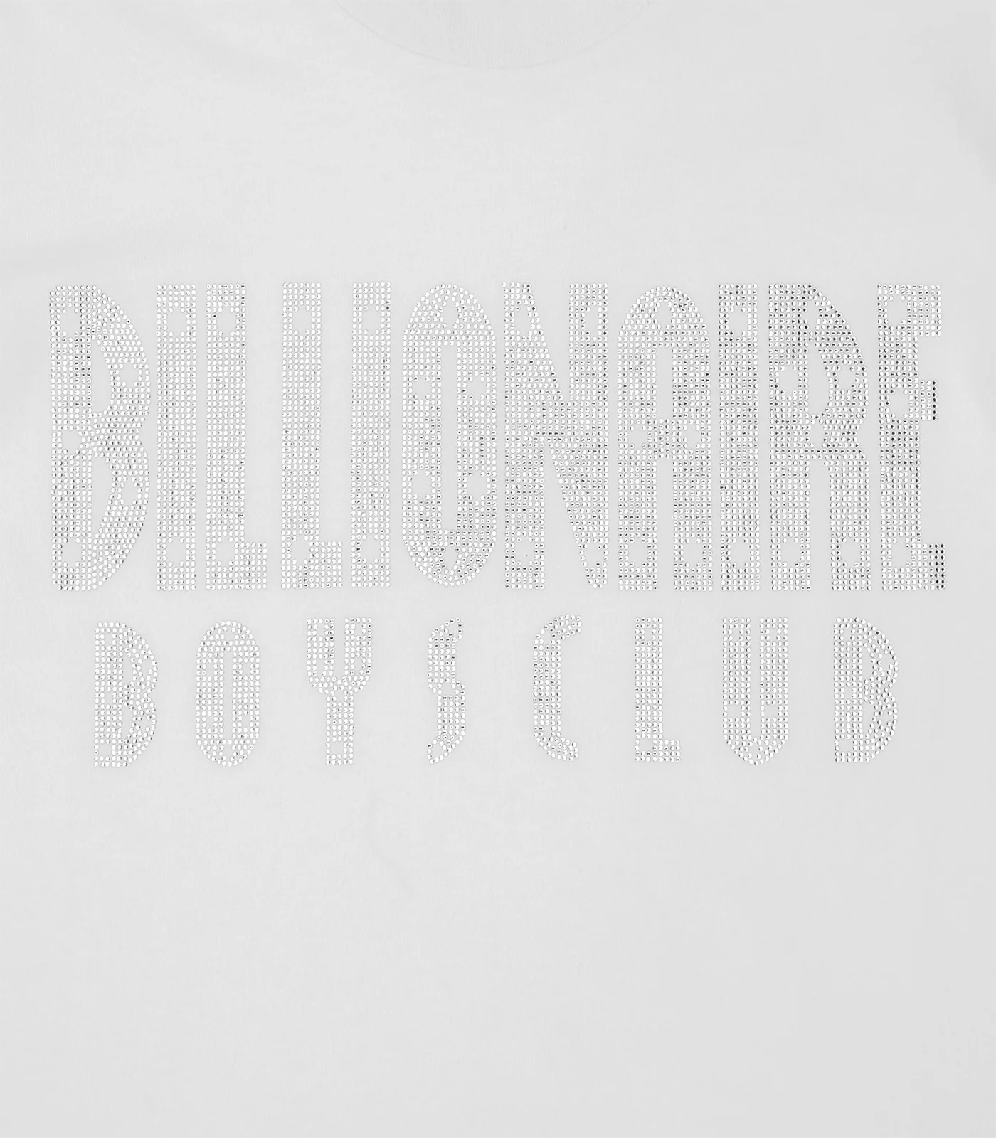 RHINESTONE STRAIGHT LOGO T-SHIRT - WHITE - Image 4