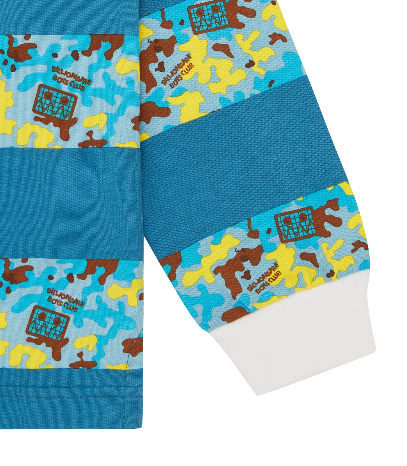 KIDS ROBOT CAMO RUGBY TOP - MULTI STRIPE - Image 6