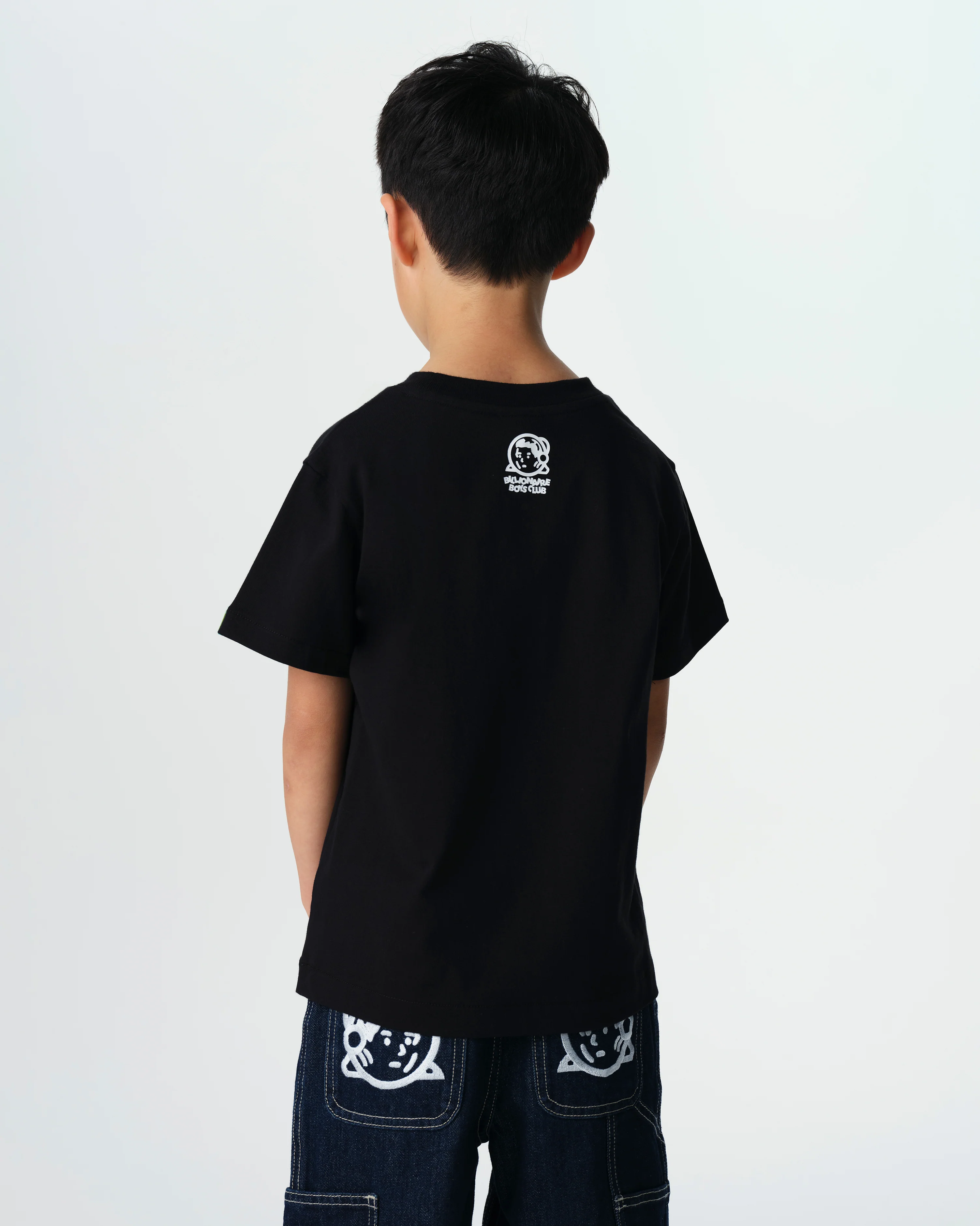 KIDS ROBOT LOGO T-SHIRT - BLACK - Image 4