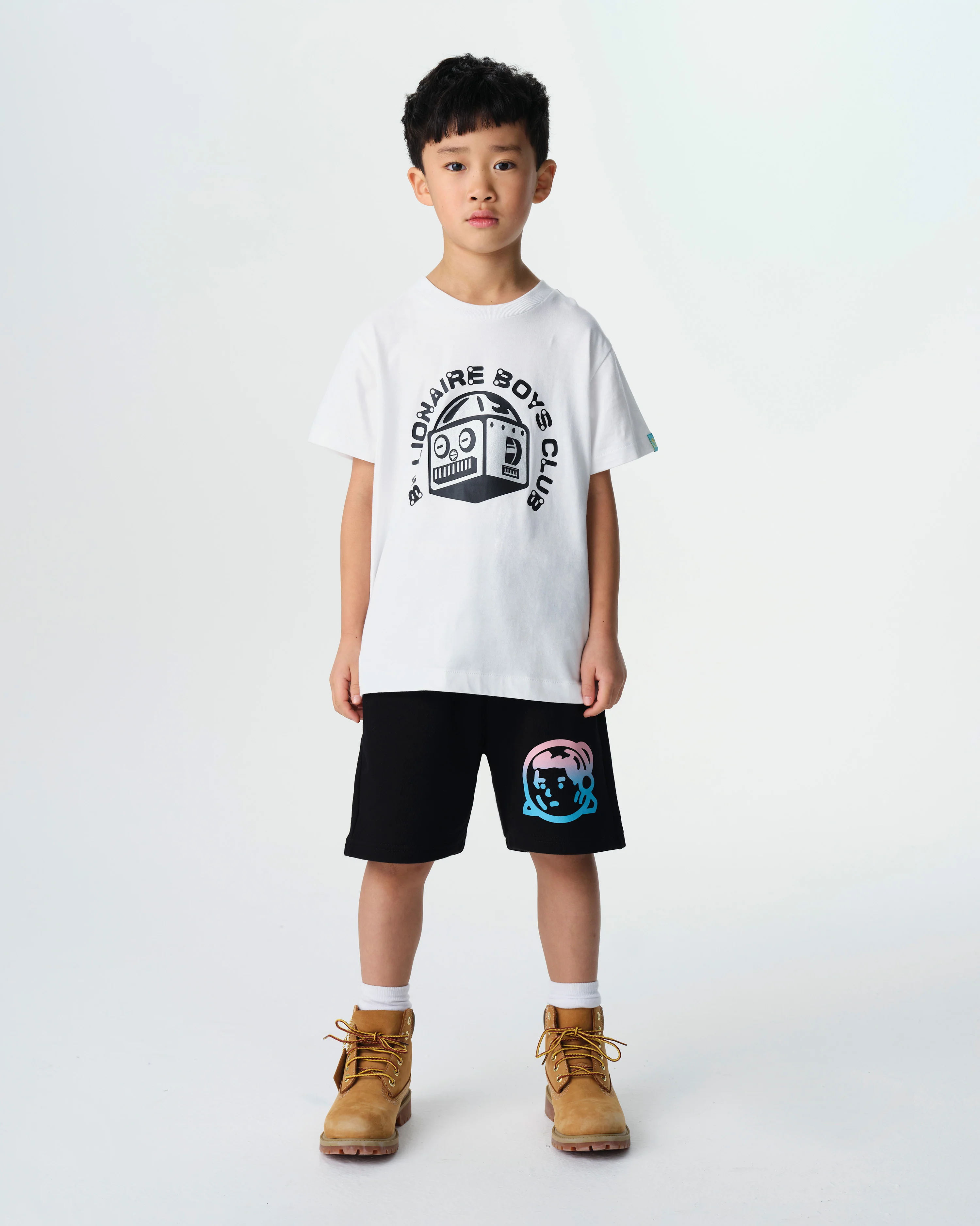 KIDS ROBOT LOGO T-SHIRT - WHITE - Image 3