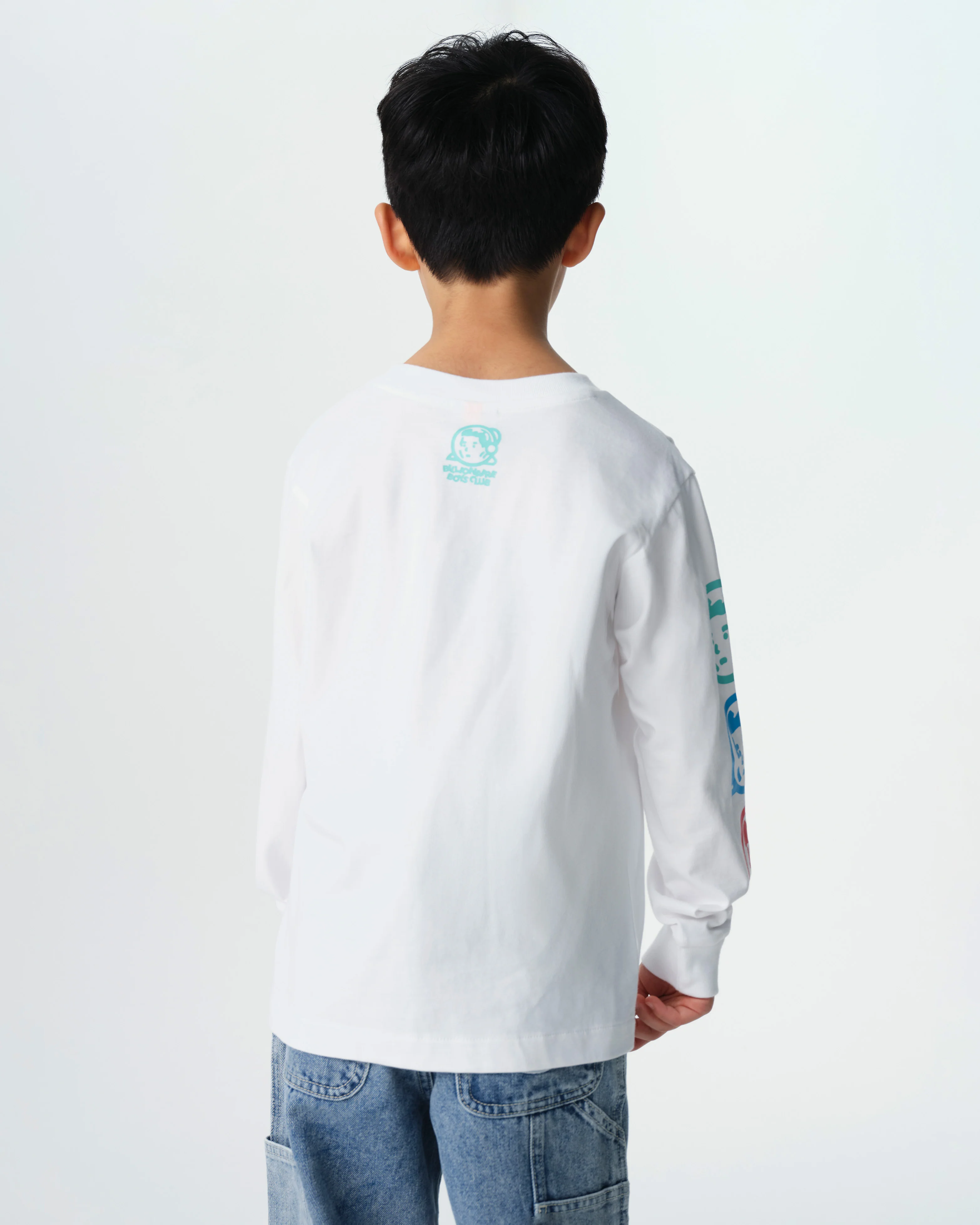 KIDS ROBOT L/S T-SHIRT - WHITE - Image 4