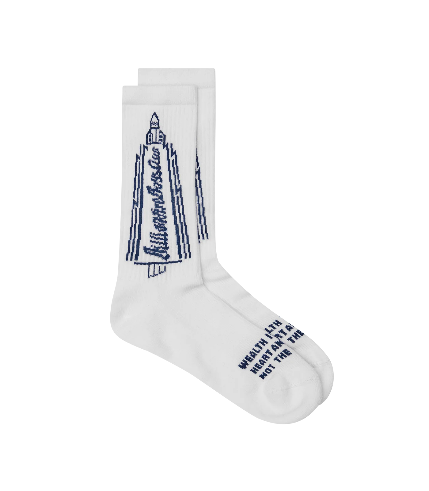 ROCKET LOGO SOCKS - WHITE