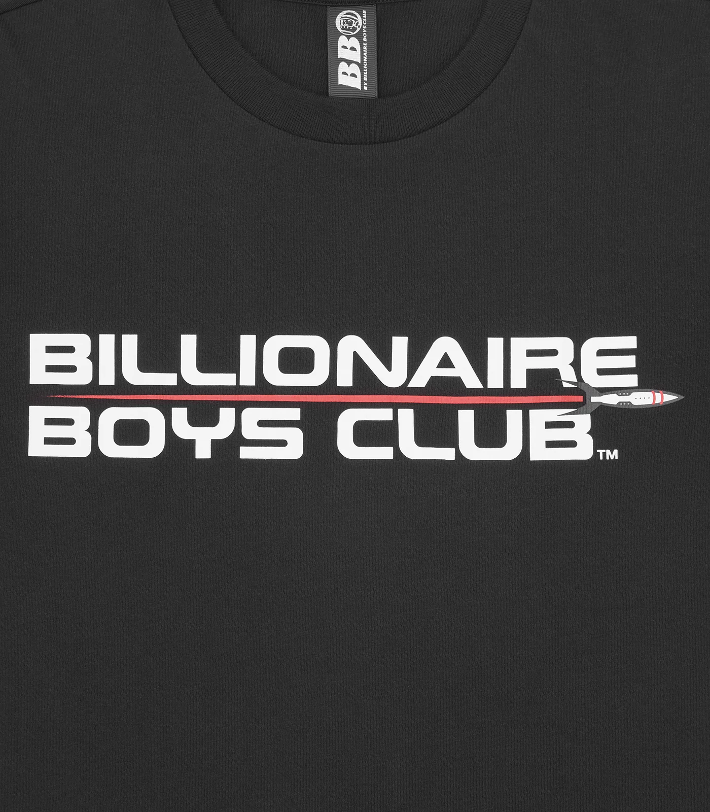ROCKET LOGO T-SHIRT - BLACK - Image 3