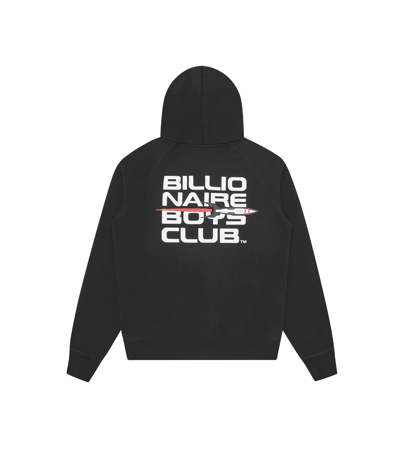 ROCKET LOGO ZIP THROUGH HOOD - BLACK - Image 2