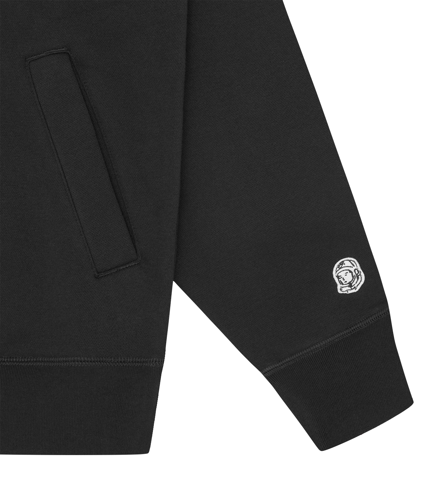 ROCKET LOGO ZIP THROUGH HOOD - BLACK - Image 4