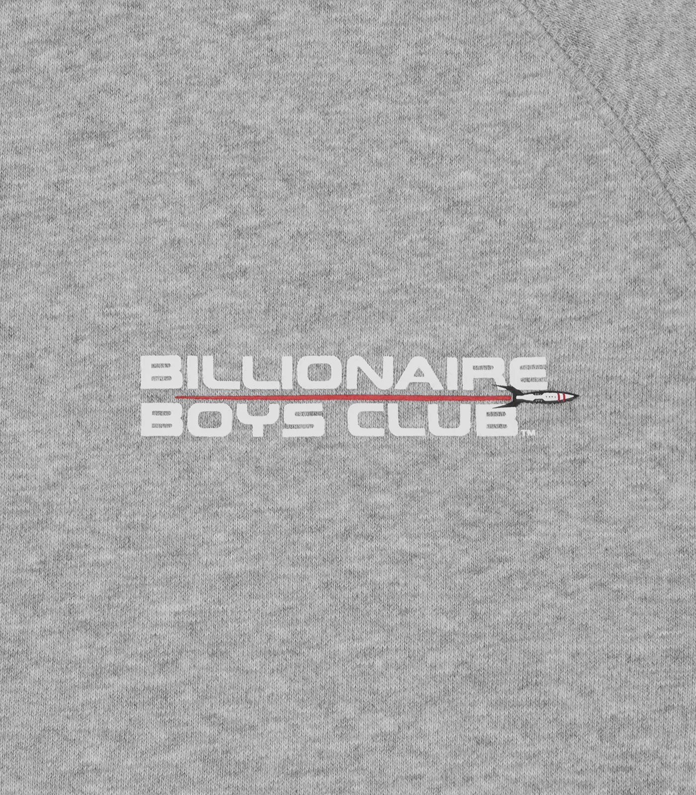 ROCKET LOGO ZIP THROUGH HOOD - HEATHER GREY - Image 3