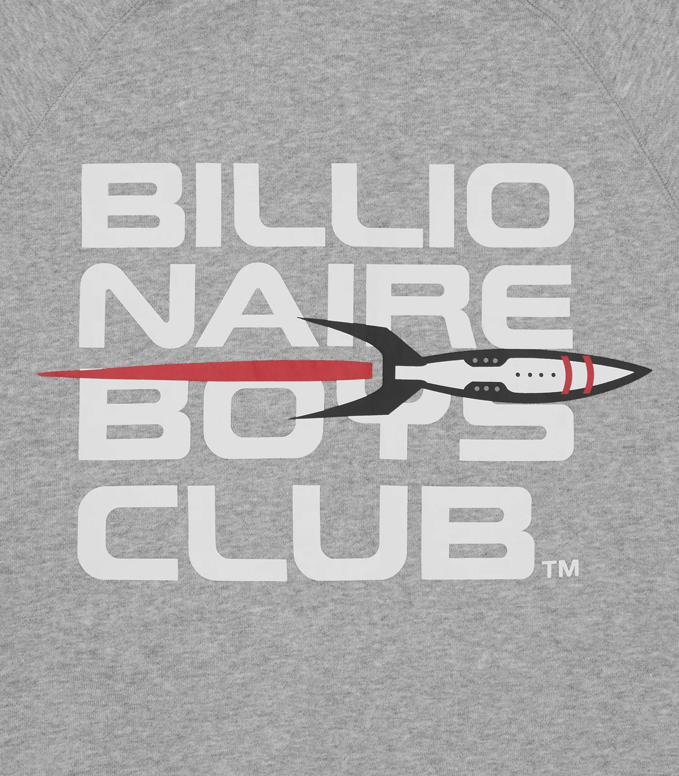 ROCKET LOGO ZIP THROUGH HOOD - HEATHER GREY - Image 4