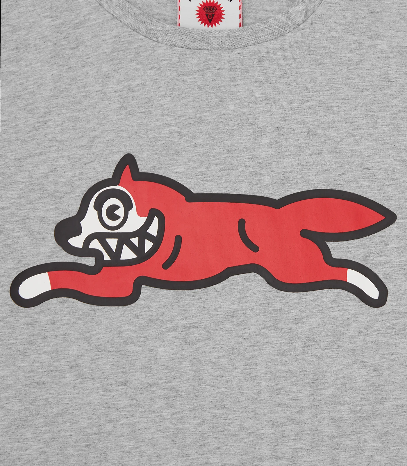RUNNING DOG BABY TEE - HEATHER GREY - Image 5