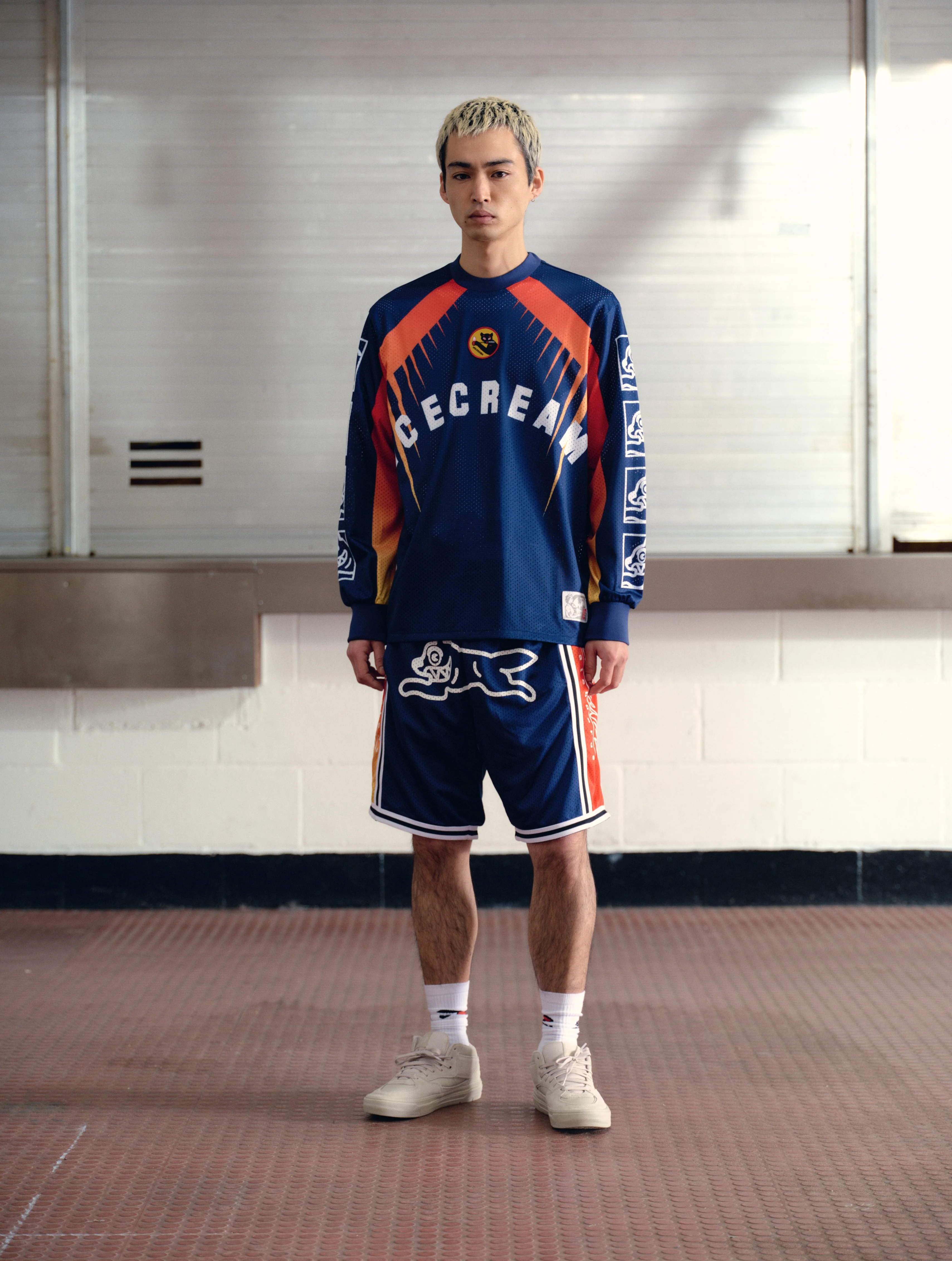 MOTO RACER L/S MESH SHIRT - NAVY - Image 3