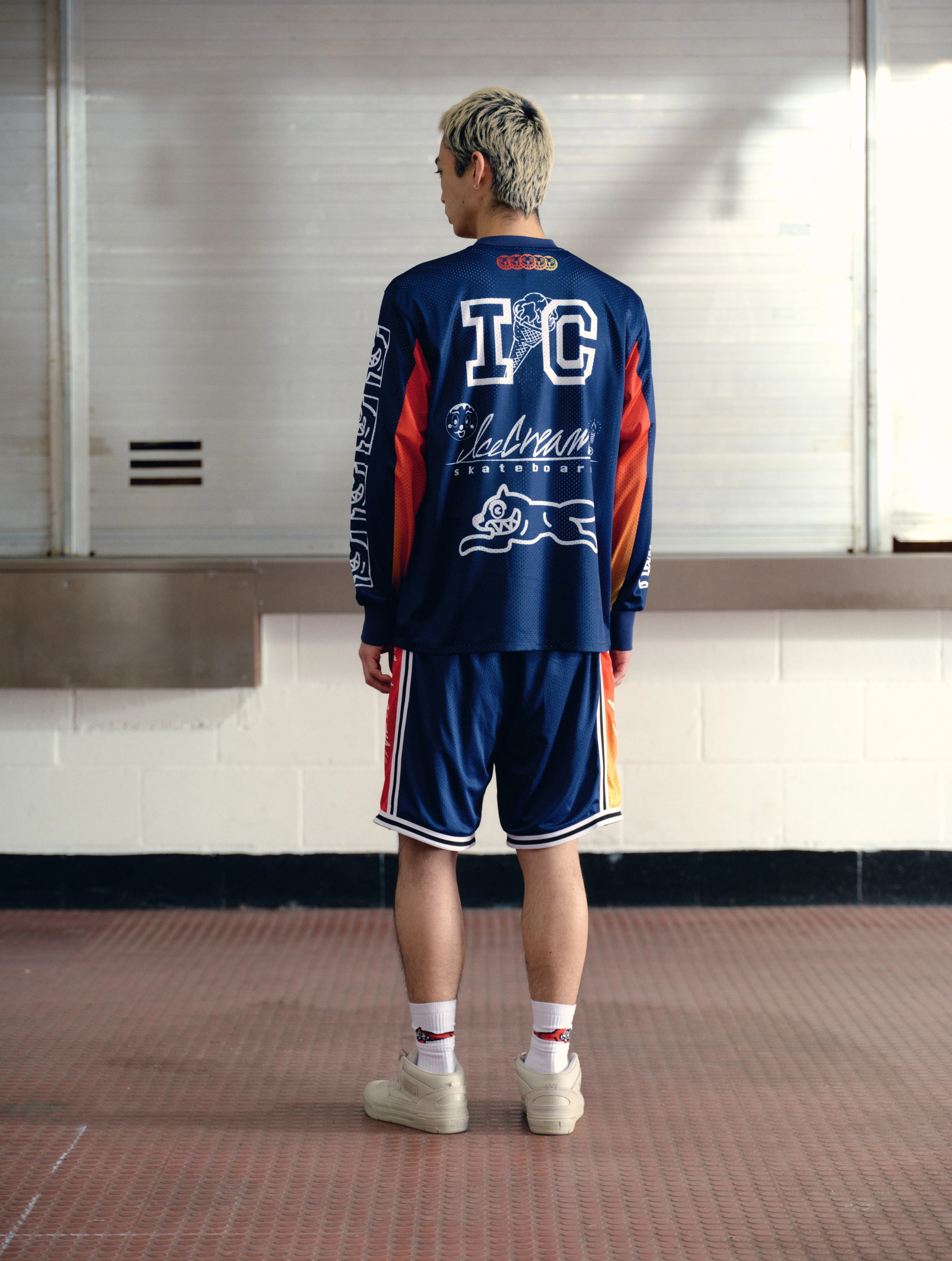 MOTO RACER L/S MESH SHIRT - NAVY - Image 4
