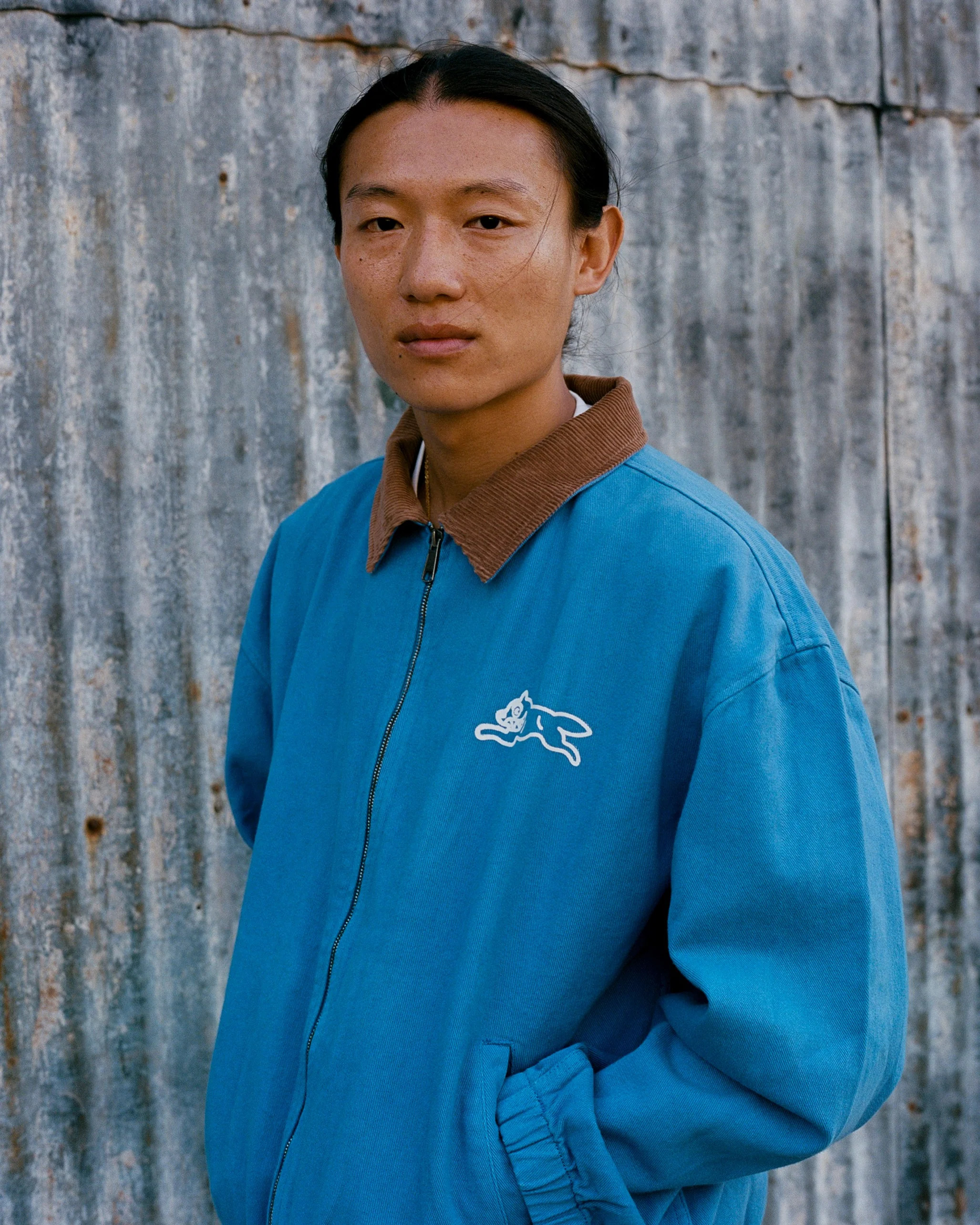 RUNNING DOG BLOUSON JACKET - BLUE - Image 5
