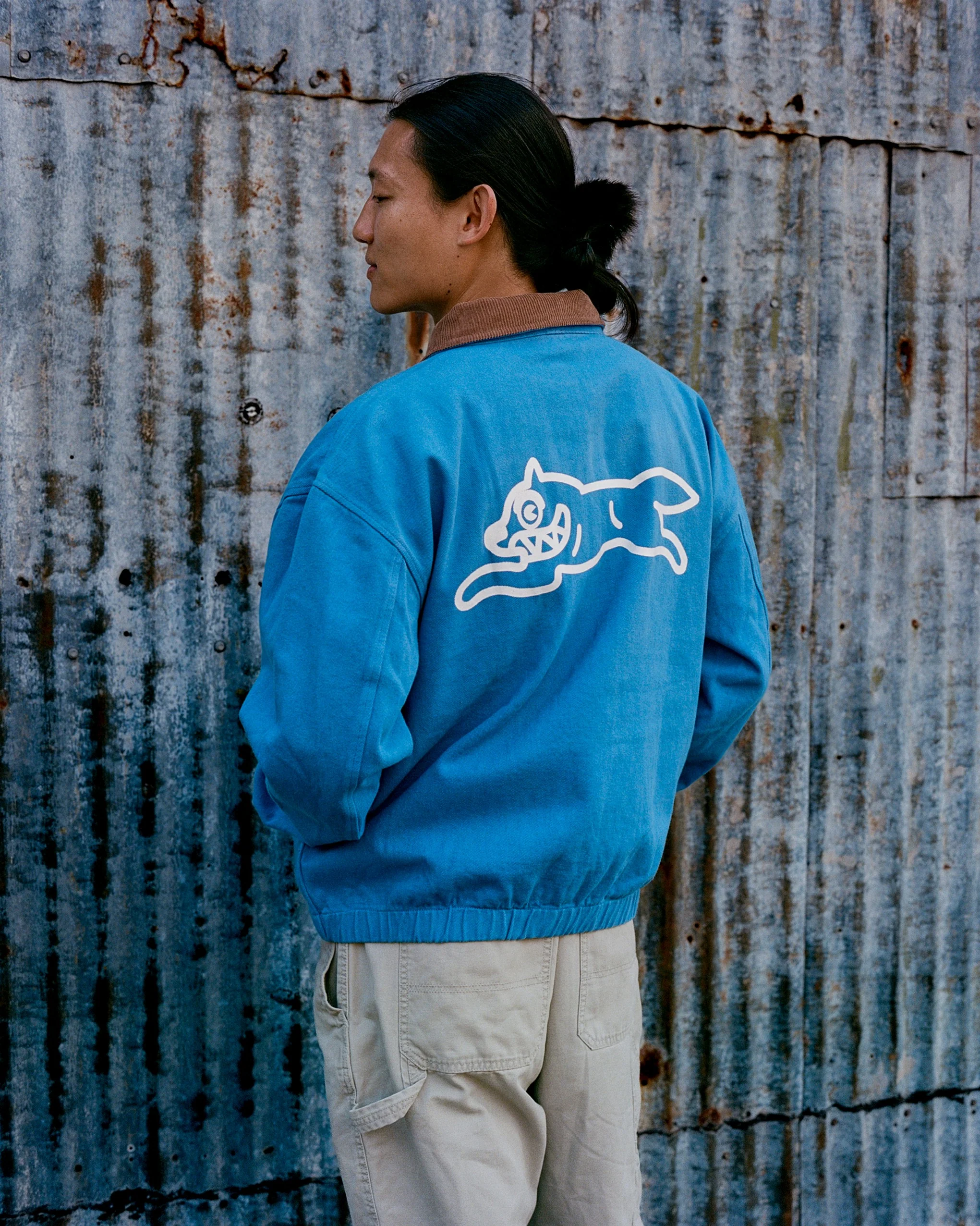 RUNNING DOG BLOUSON JACKET - BLUE - Image 6
