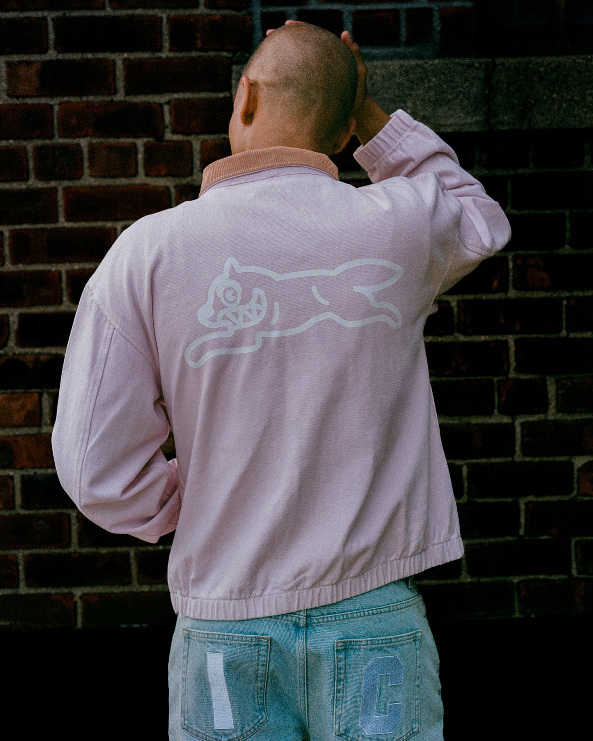 RUNNING DOG BLOUSON JACKET - PINK - Image 5