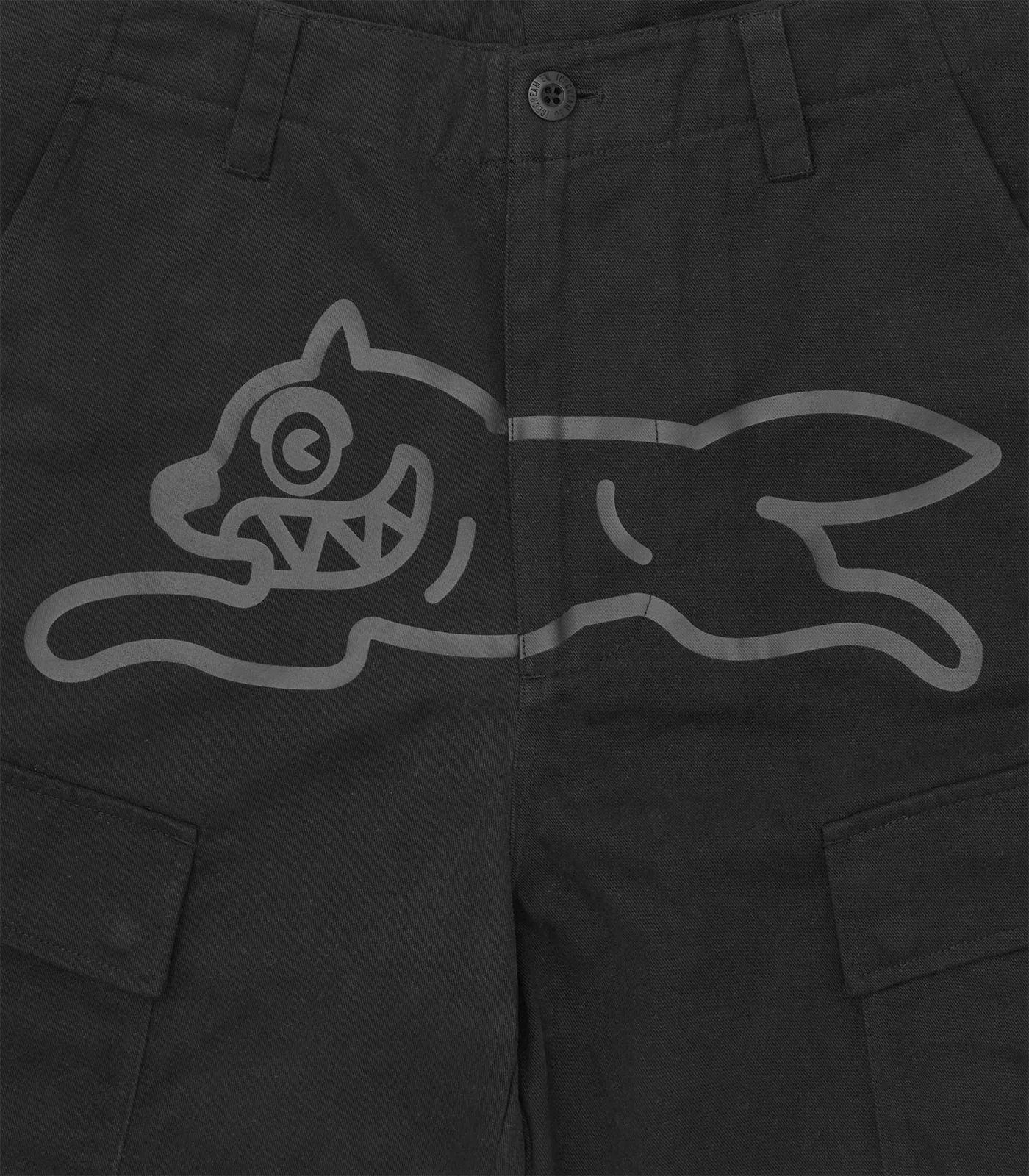 RUNNING DOG CARGO SHORTS - BLACK - Image 3