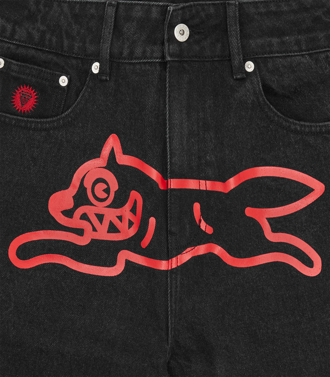 RUNNING DOG DENIM PANTS - BLACK - Image 6