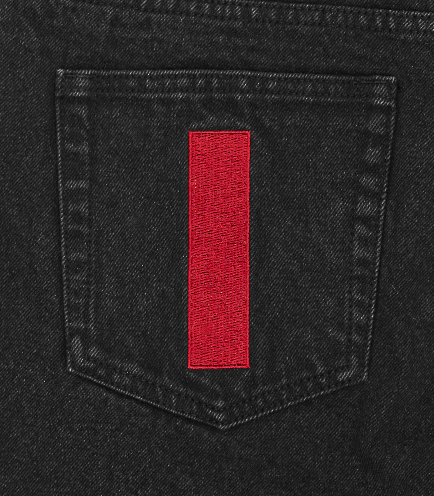 RUNNING DOG DENIM PANTS - BLACK - Image 7