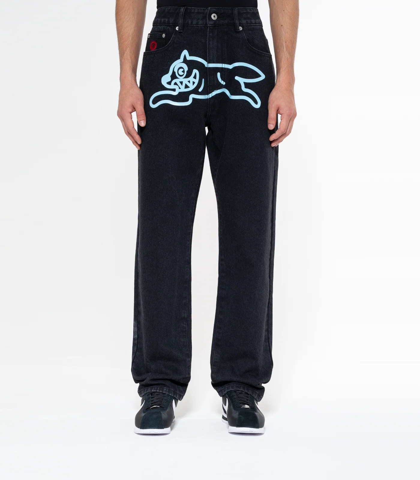 RUNNING DOG DENIM PANTS - BLACK - Image 3