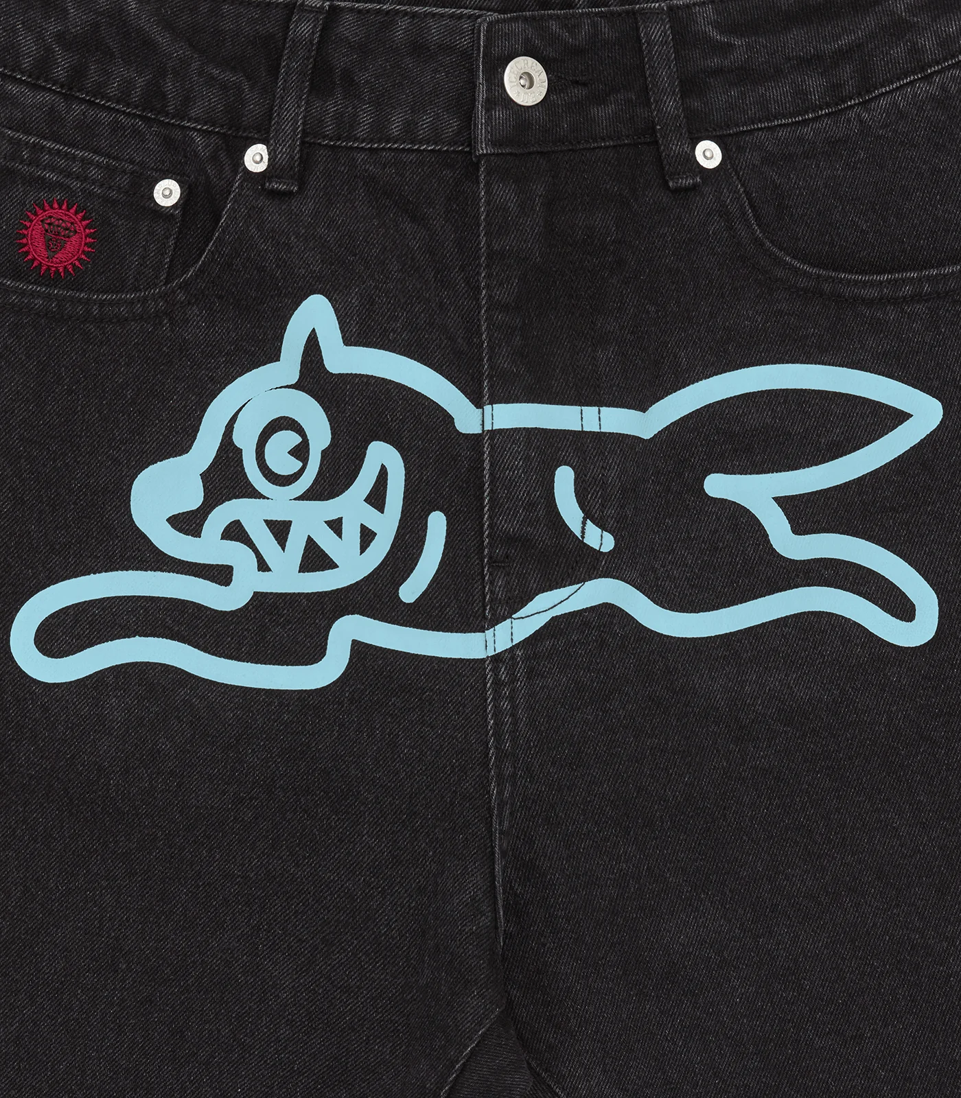 RUNNING DOG DENIM PANTS - BLACK - Image 5