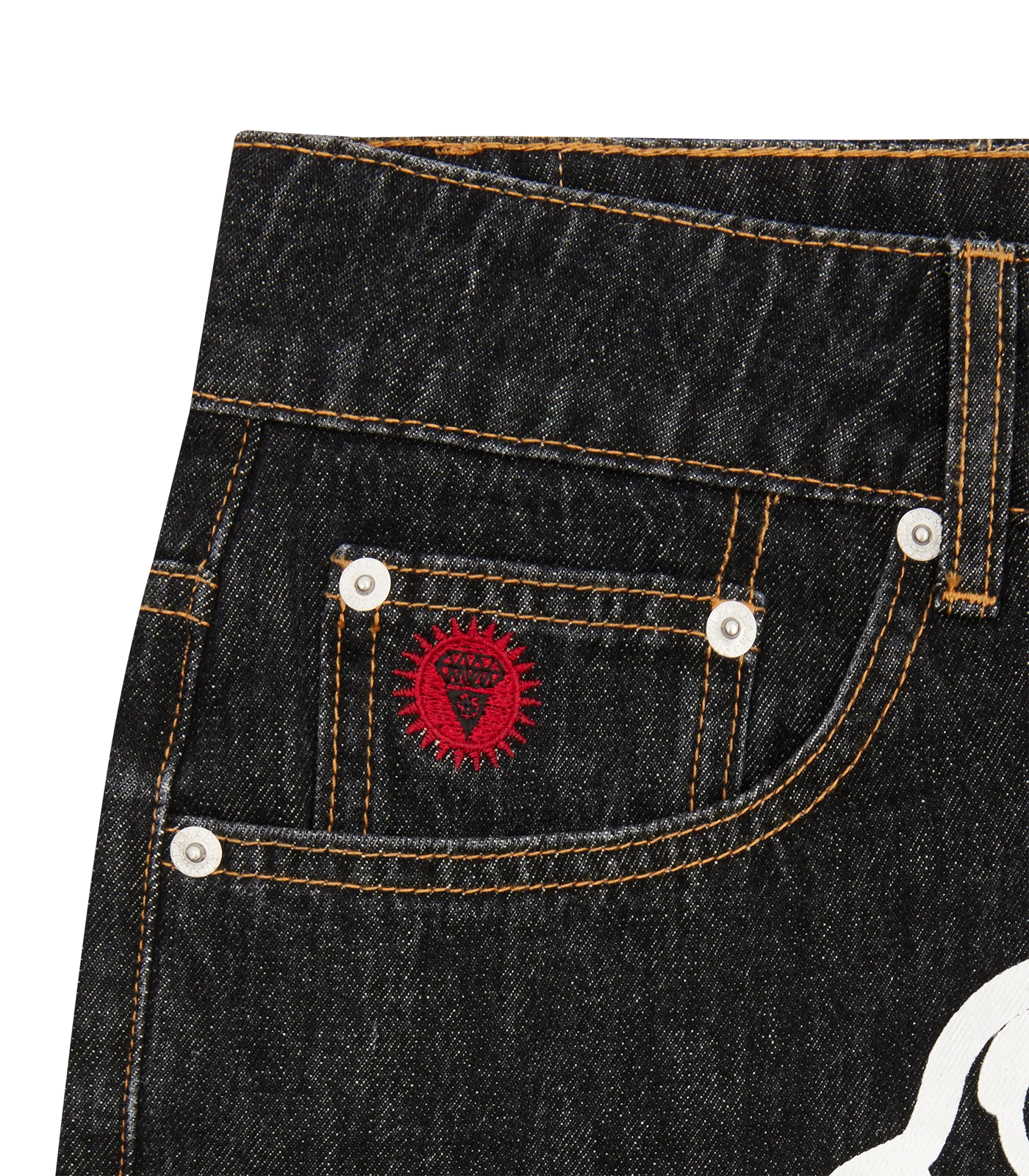 RUNNING DOG DENIM PANTS - BLACK - Image 4