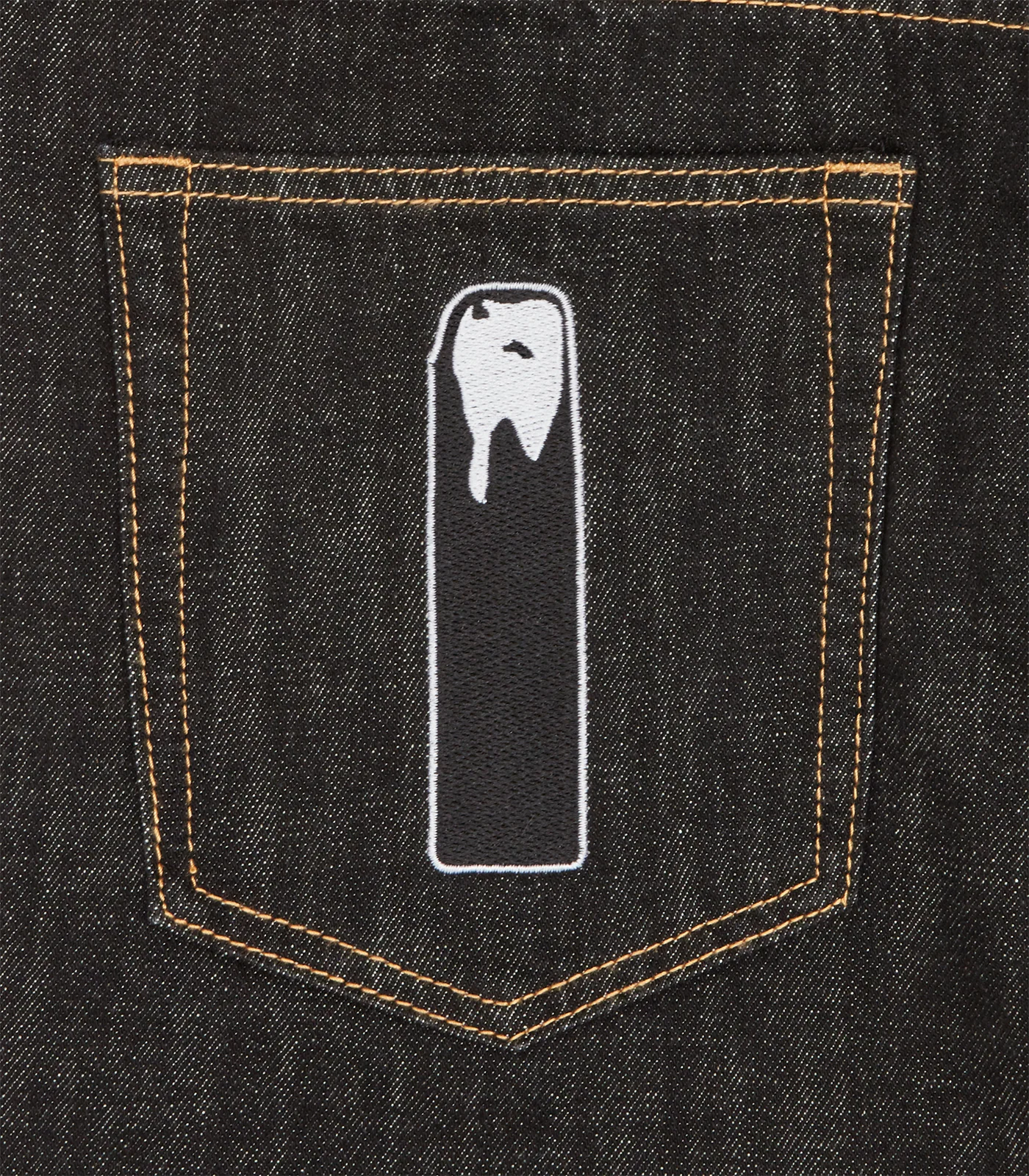 RUNNING DOG DENIM PANTS - BLACK - Image 5