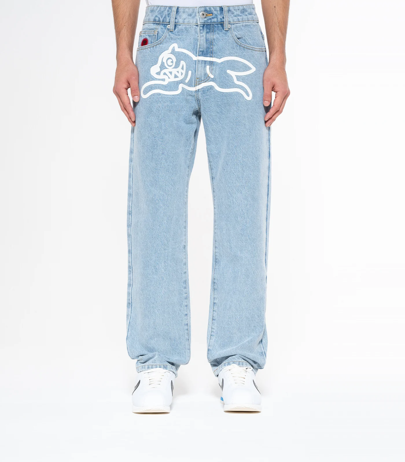 RUNNING DOG DENIM PANTS - HEAVY WASH BLUE - Image 3