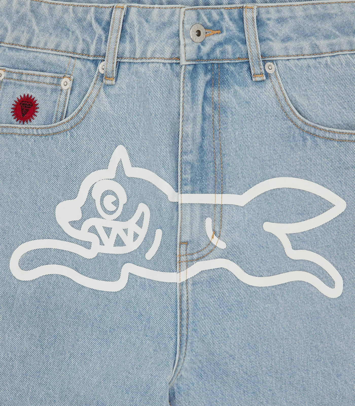 RUNNING DOG DENIM PANTS - HEAVY WASH BLUE - Image 6