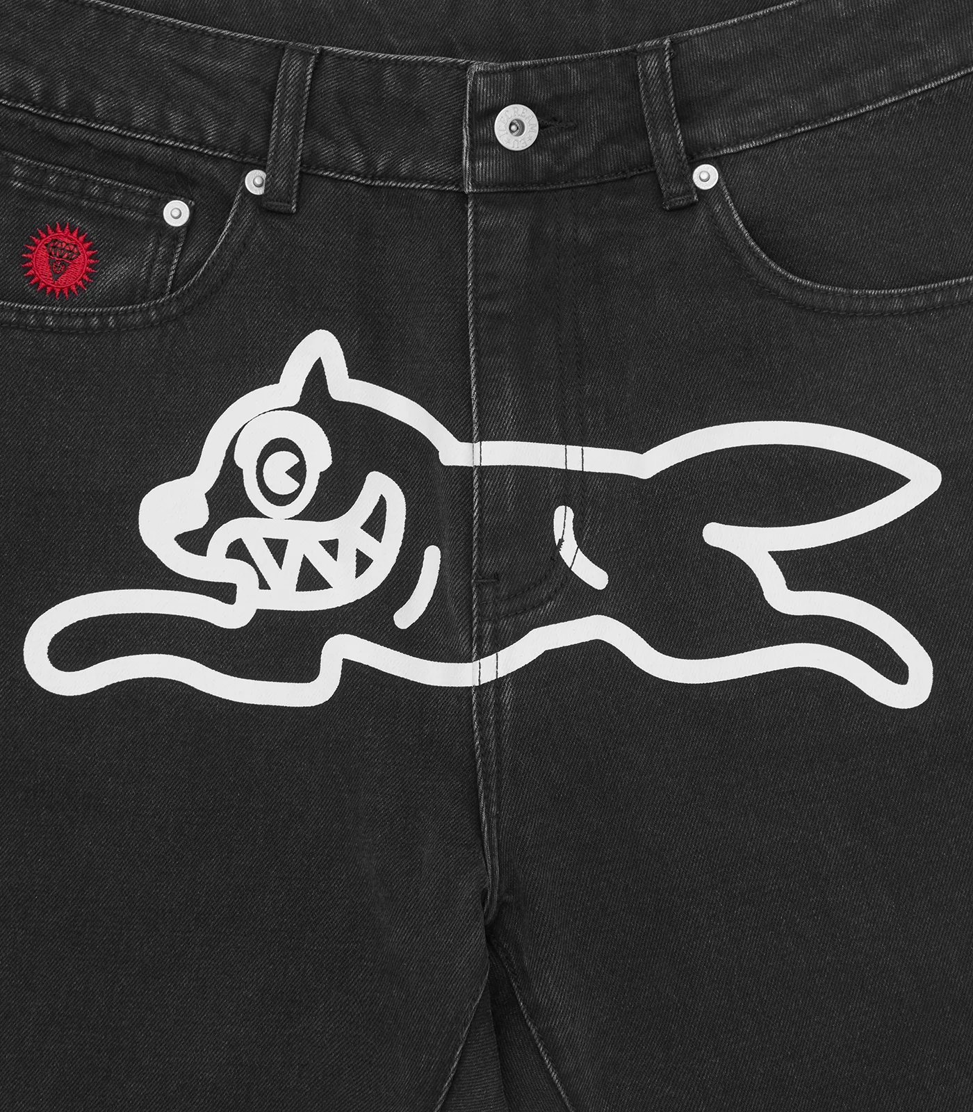 RUNNING DOG DENIM PANTS - BLACK - Image 3