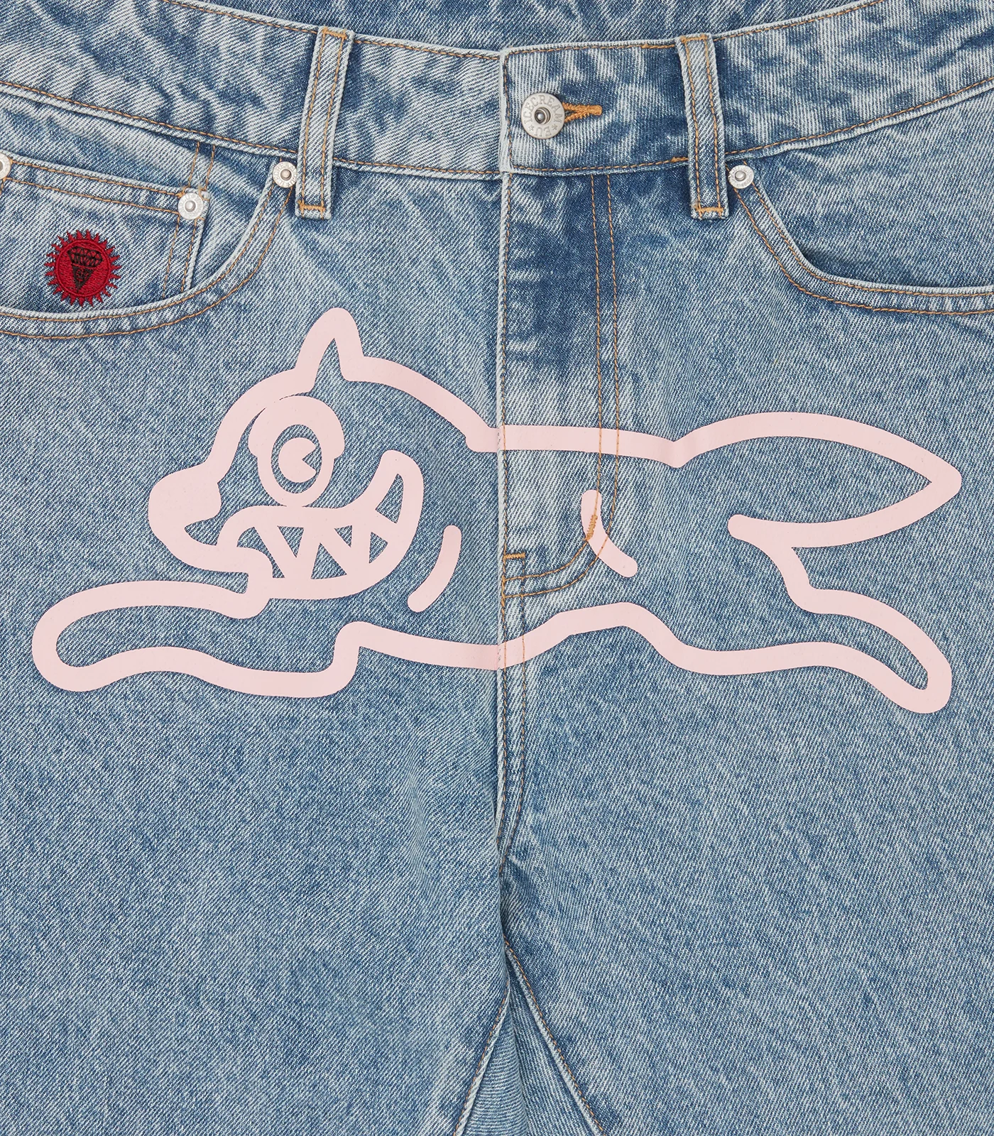 RUNNING DOG DENIM PANTS - HEAVY WASH BLUE - Image 3