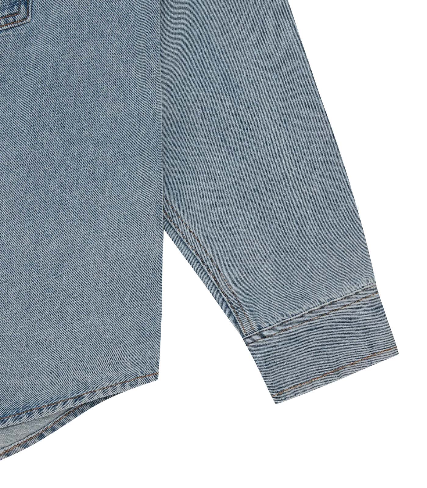 RUNNING DOG DENIM SHIRT - HEAVY WASH BLUE - Image 5