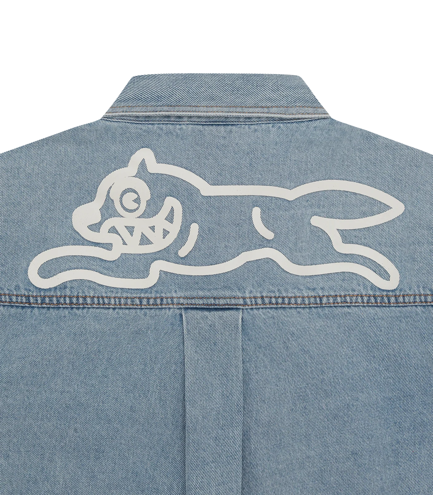 RUNNING DOG DENIM SHIRT - HEAVY WASH BLUE - Image 6