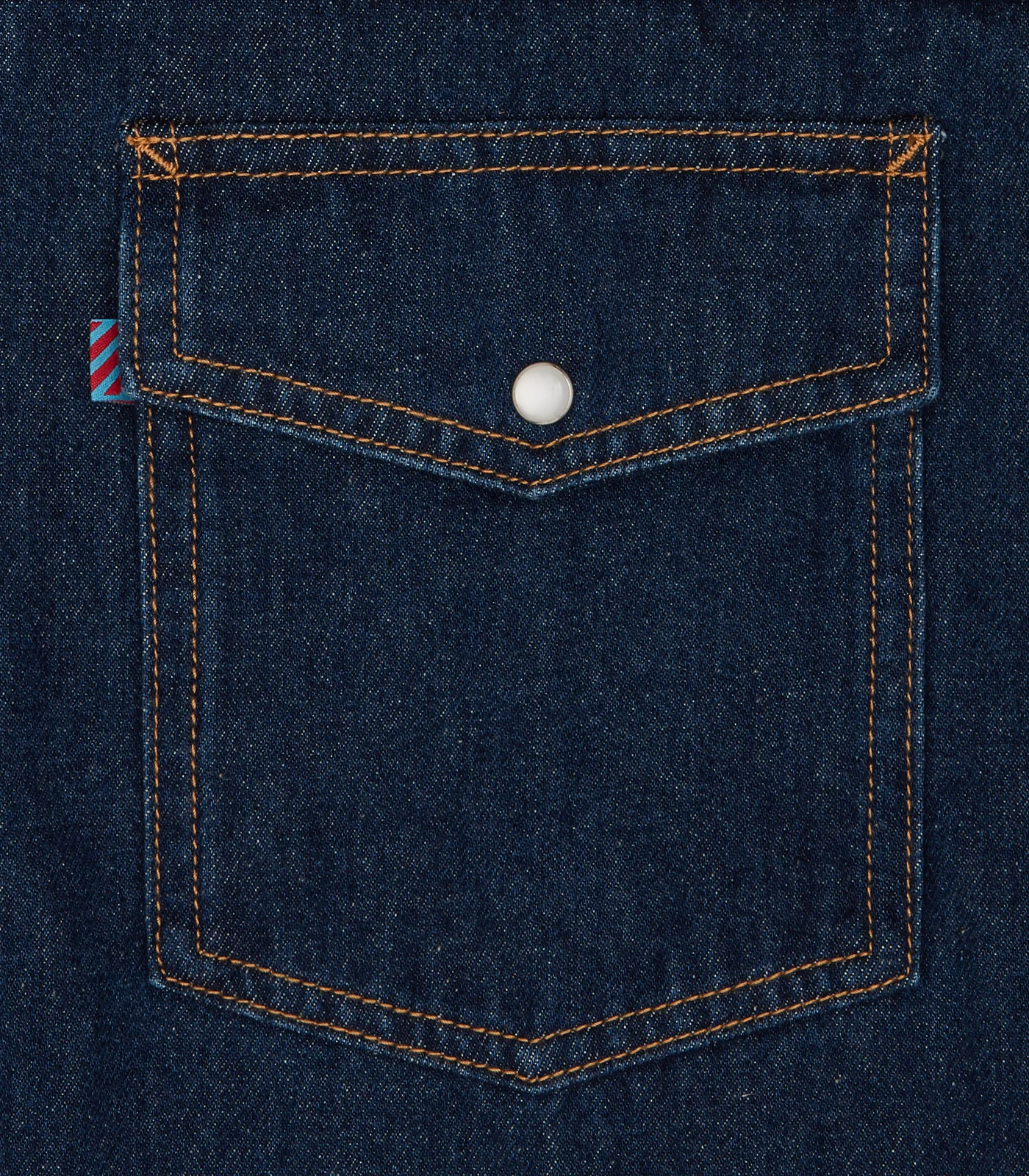 RUNNING DOG DENIM SHIRT - MID WASH BLUE - Image 3