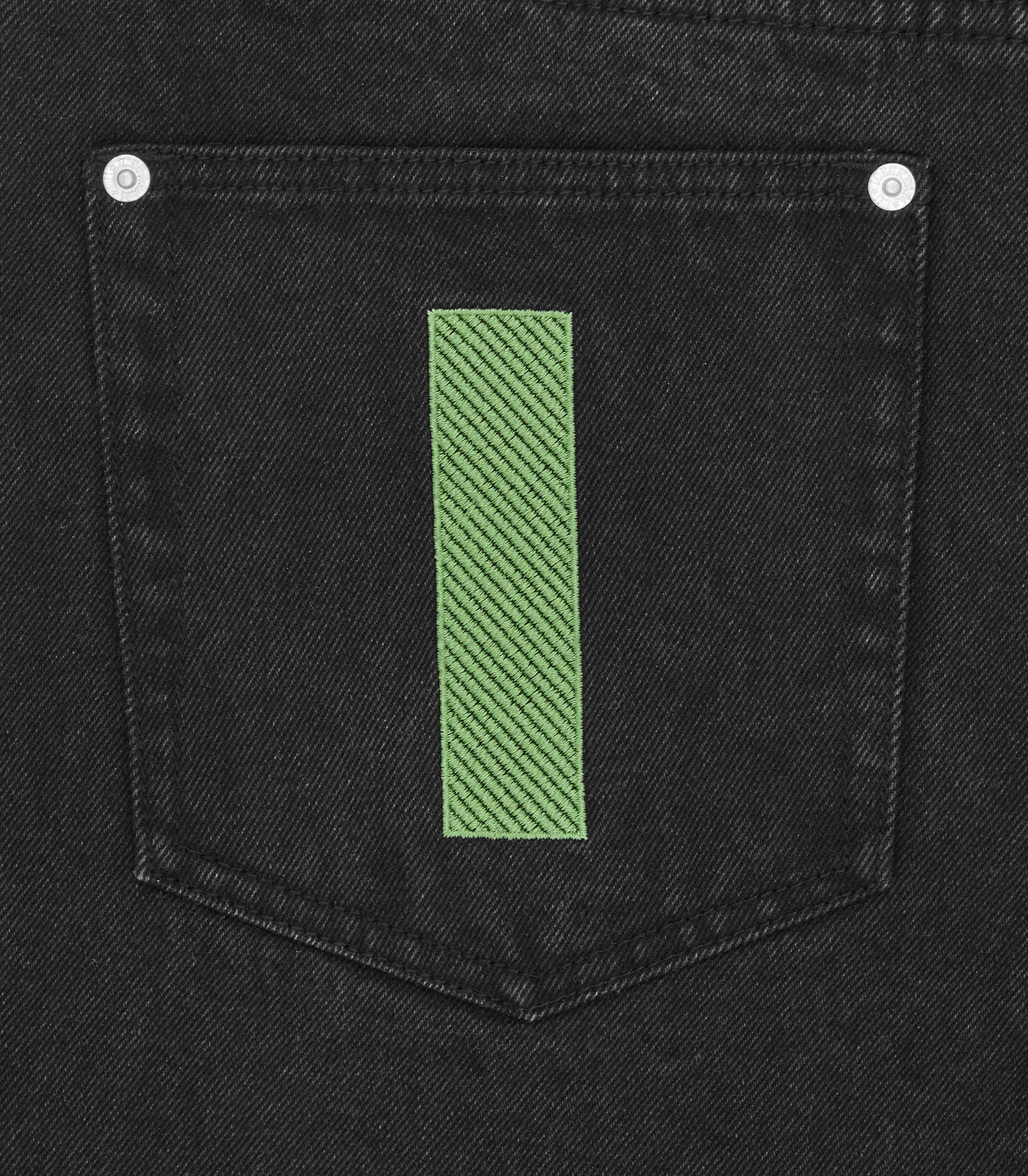 RUNNING DOG DENIM SHORTS - BLACK DENIM - Image 7