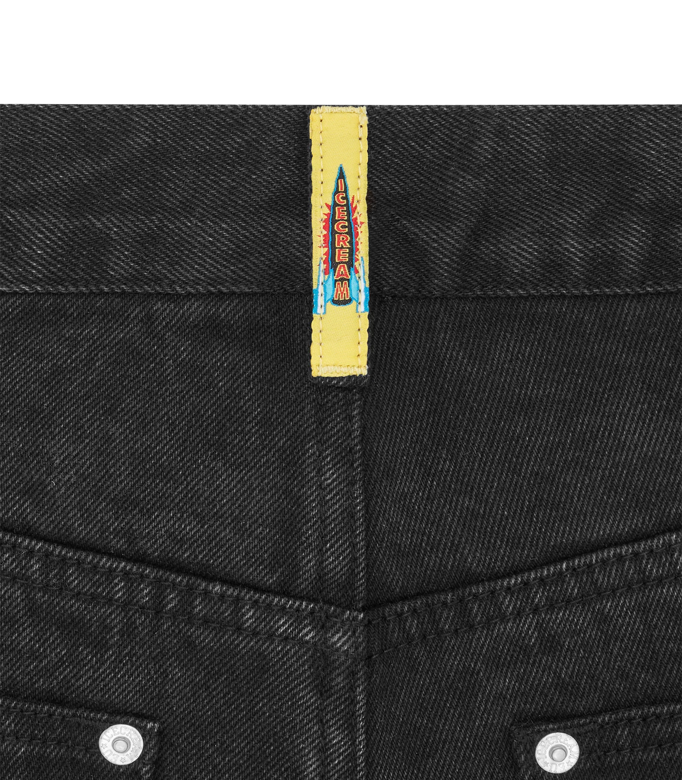 RUNNING DOG DENIM SHORTS - BLACK DENIM - Image 9