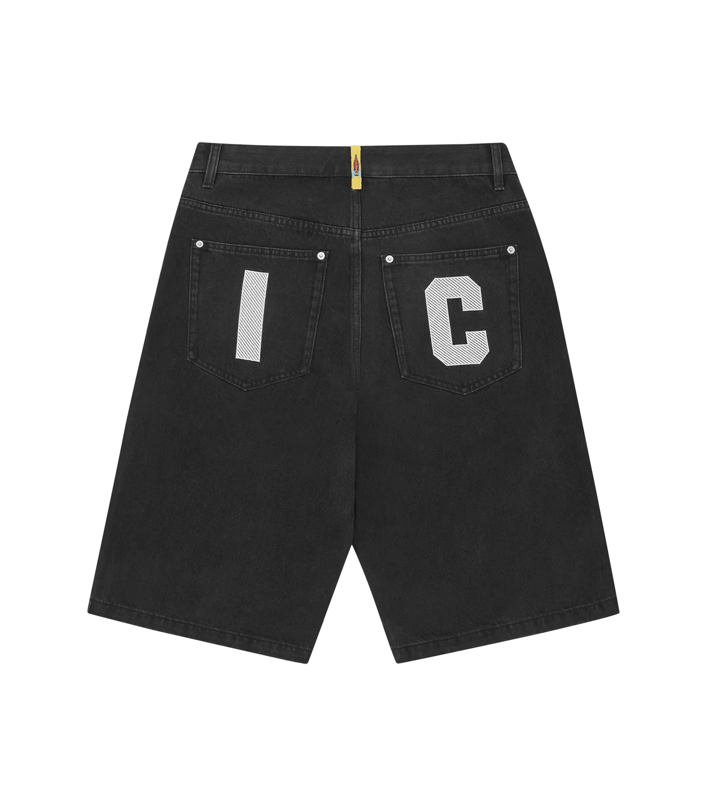 RUNNING DOG DENIM SHORTS - BLACK - Image 2