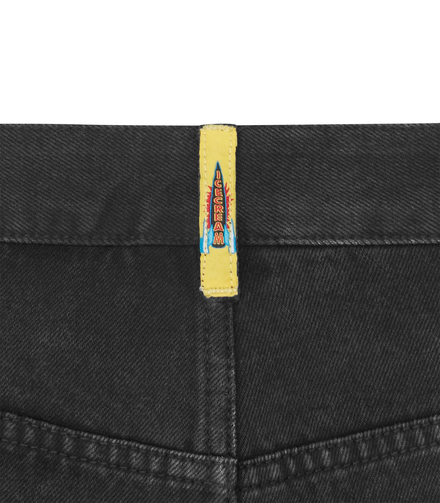 RUNNING DOG DENIM SHORTS - BLACK - Image 7