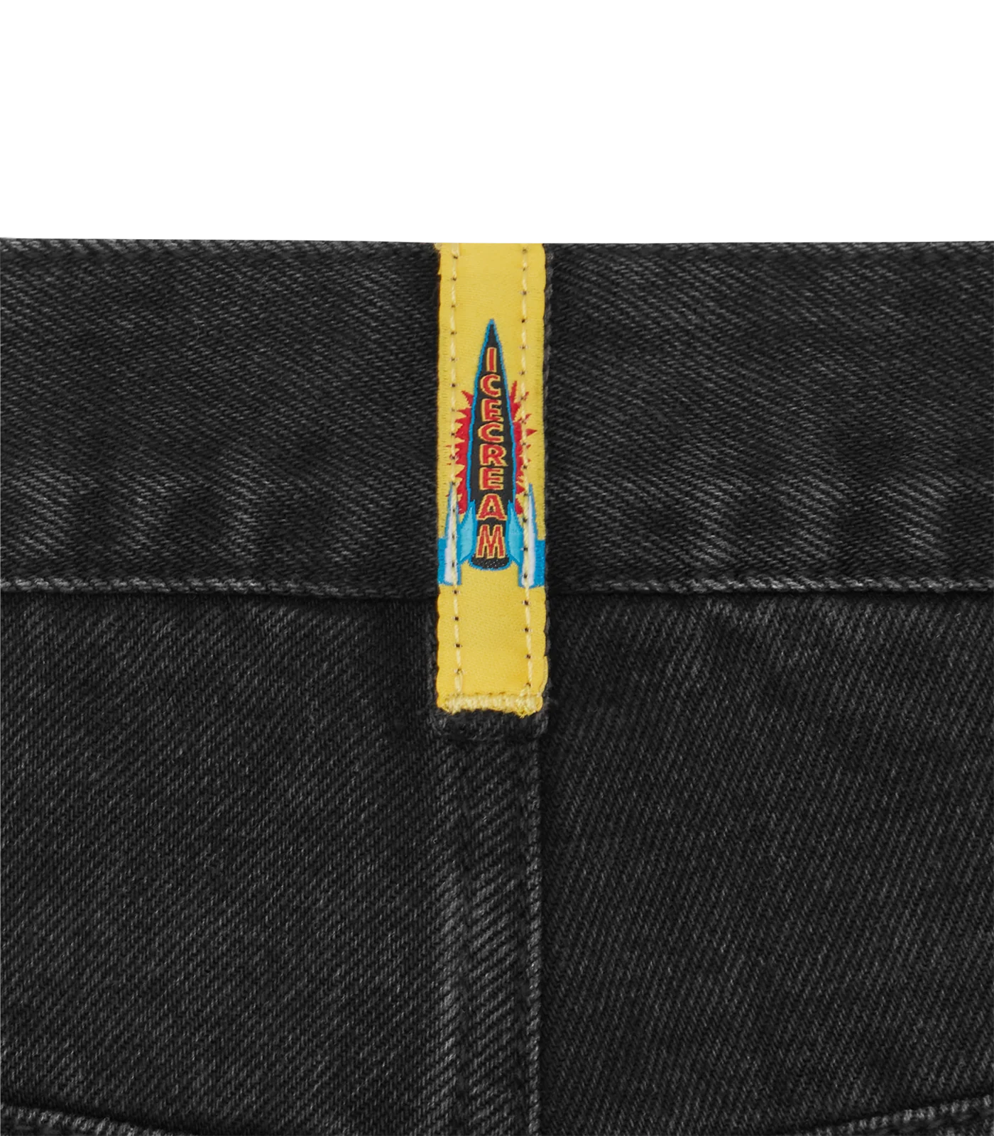 RUNNING DOG DENIM SHORTS - BLACK - Image 7