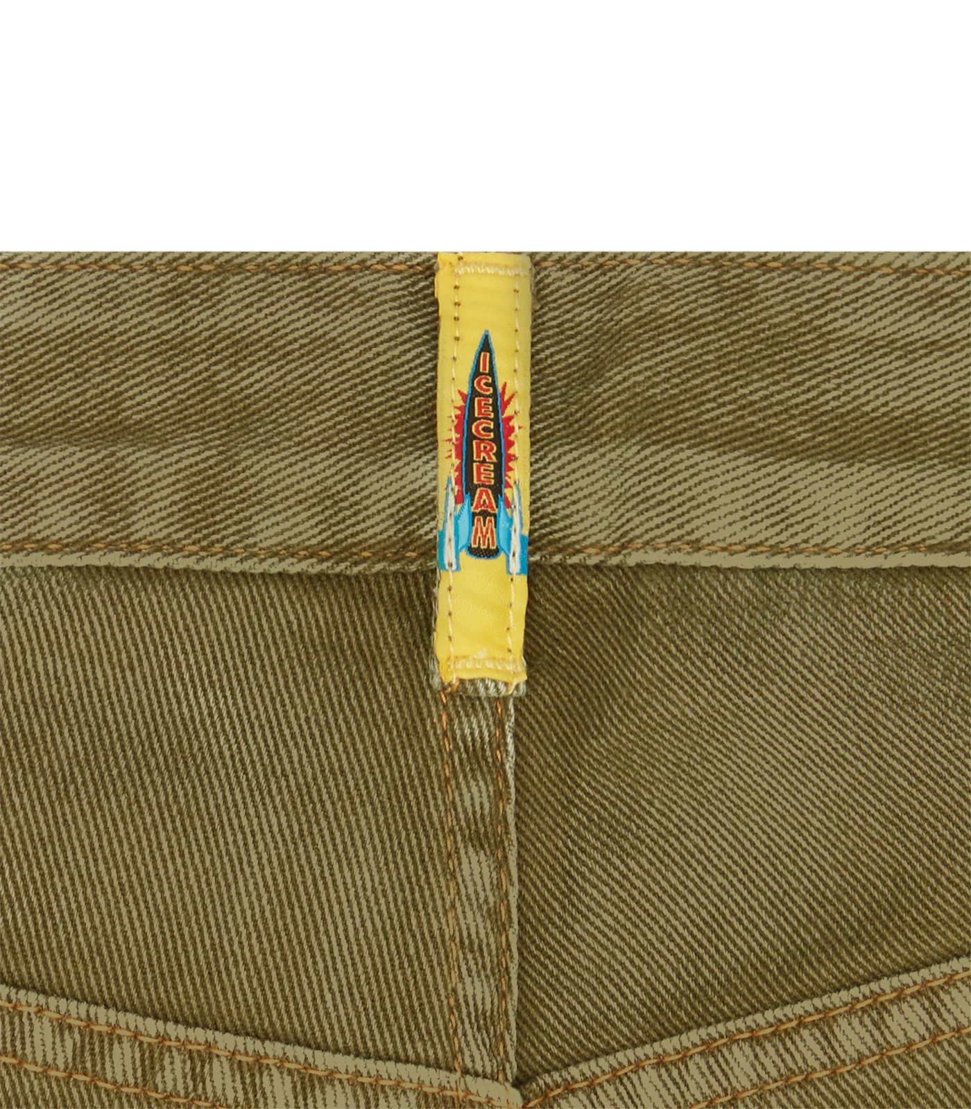 RUNNING DOG DENIM SHORTS - GREEN - Image 7