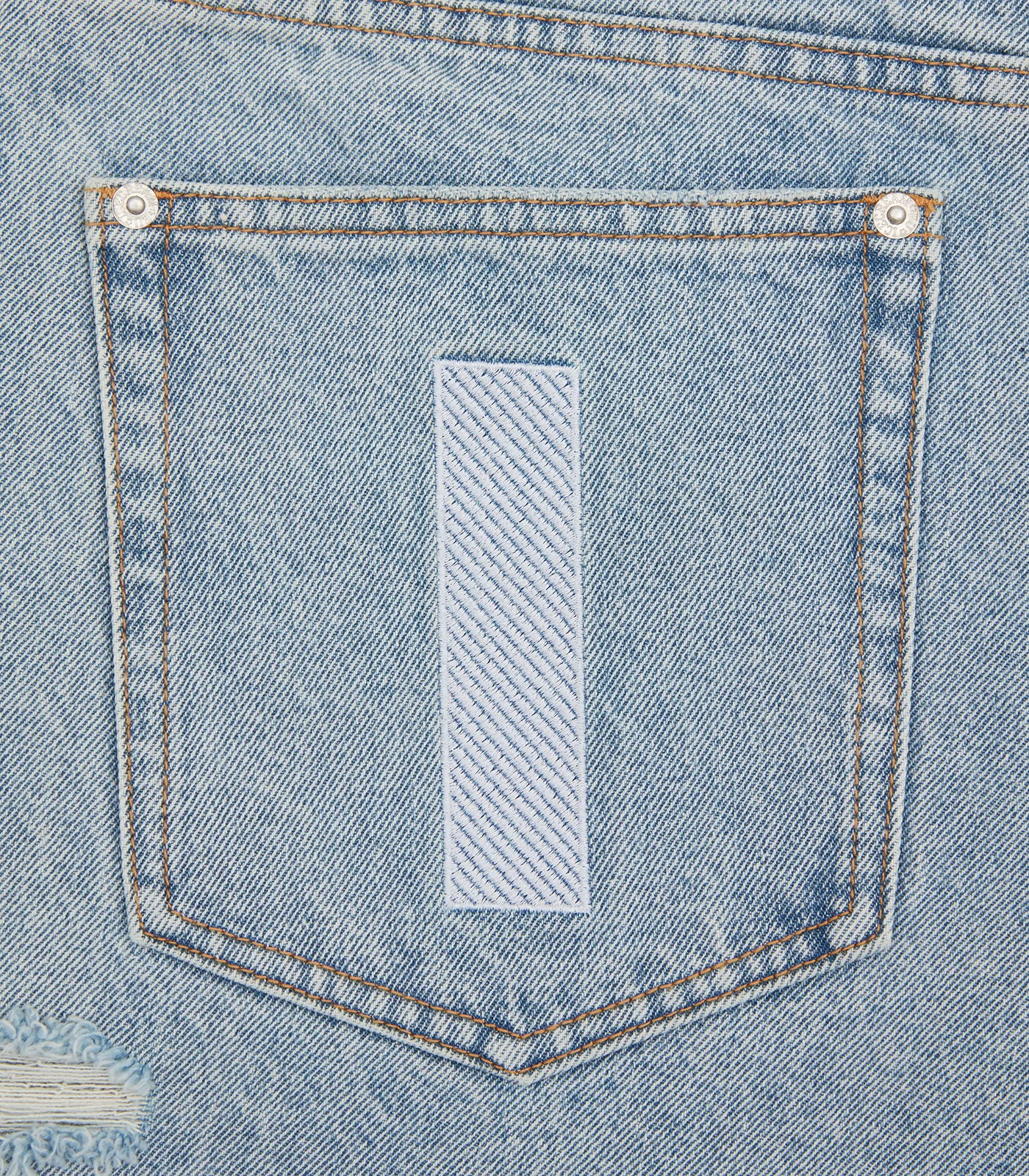 RUNNING DOG DENIM SHORTS - HEAVY WASH BLUE - Image 5