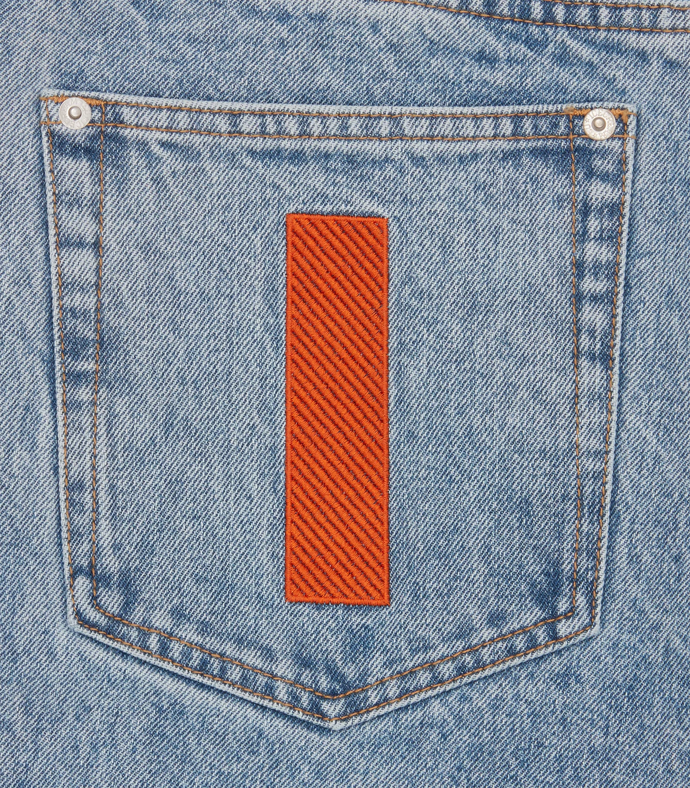 RUNNING DOG DENIM SHORTS - HEAVY WASH BLUE - Image 7