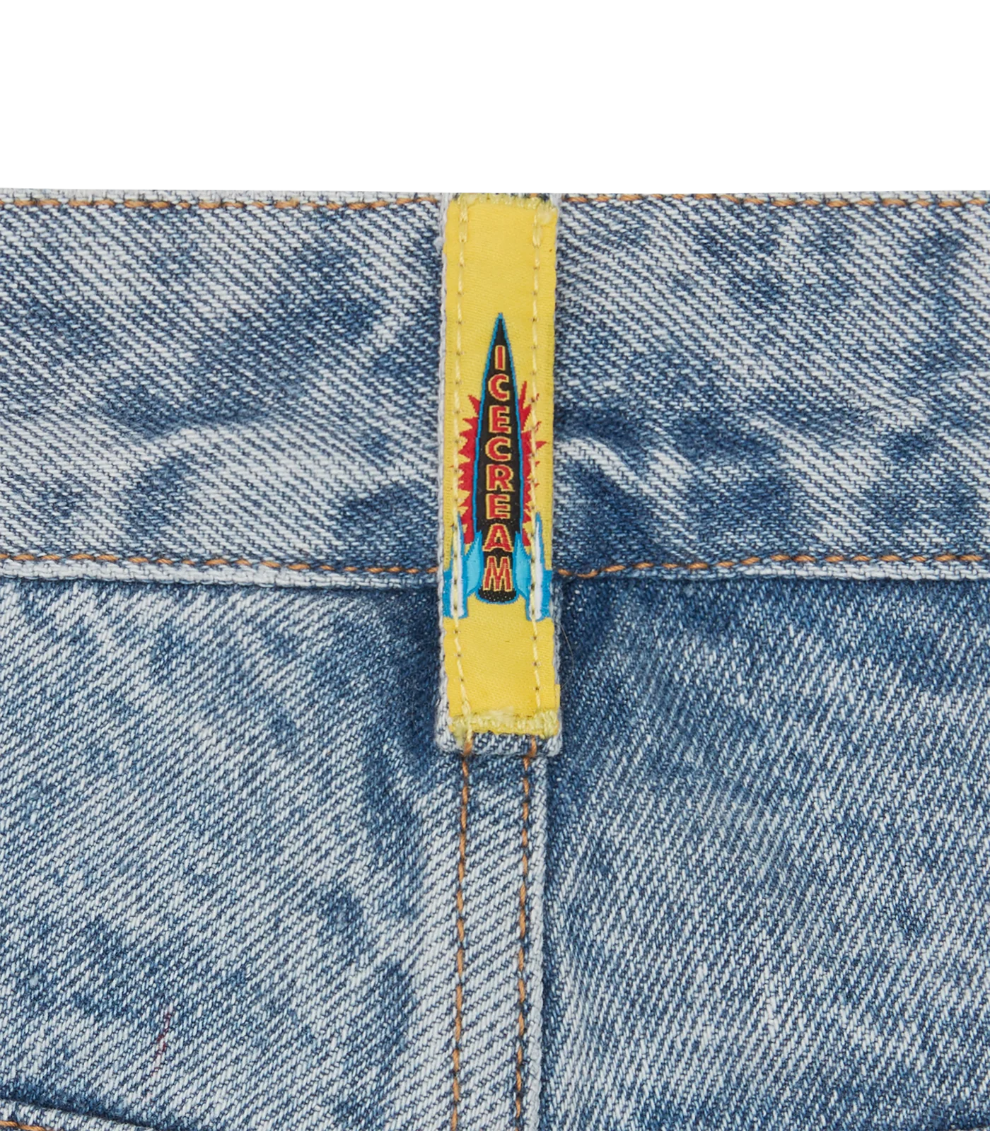 RUNNING DOG DENIM SHORTS - HEAVY WASH BLUE - Image 8