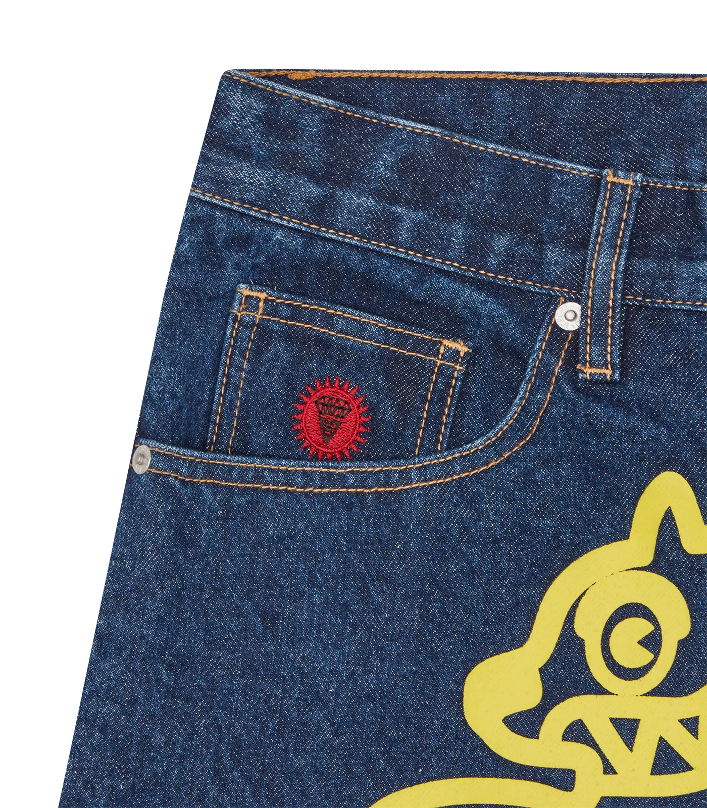 RUNNING DOG DENIM SHORTS - INDIGO - Image 4