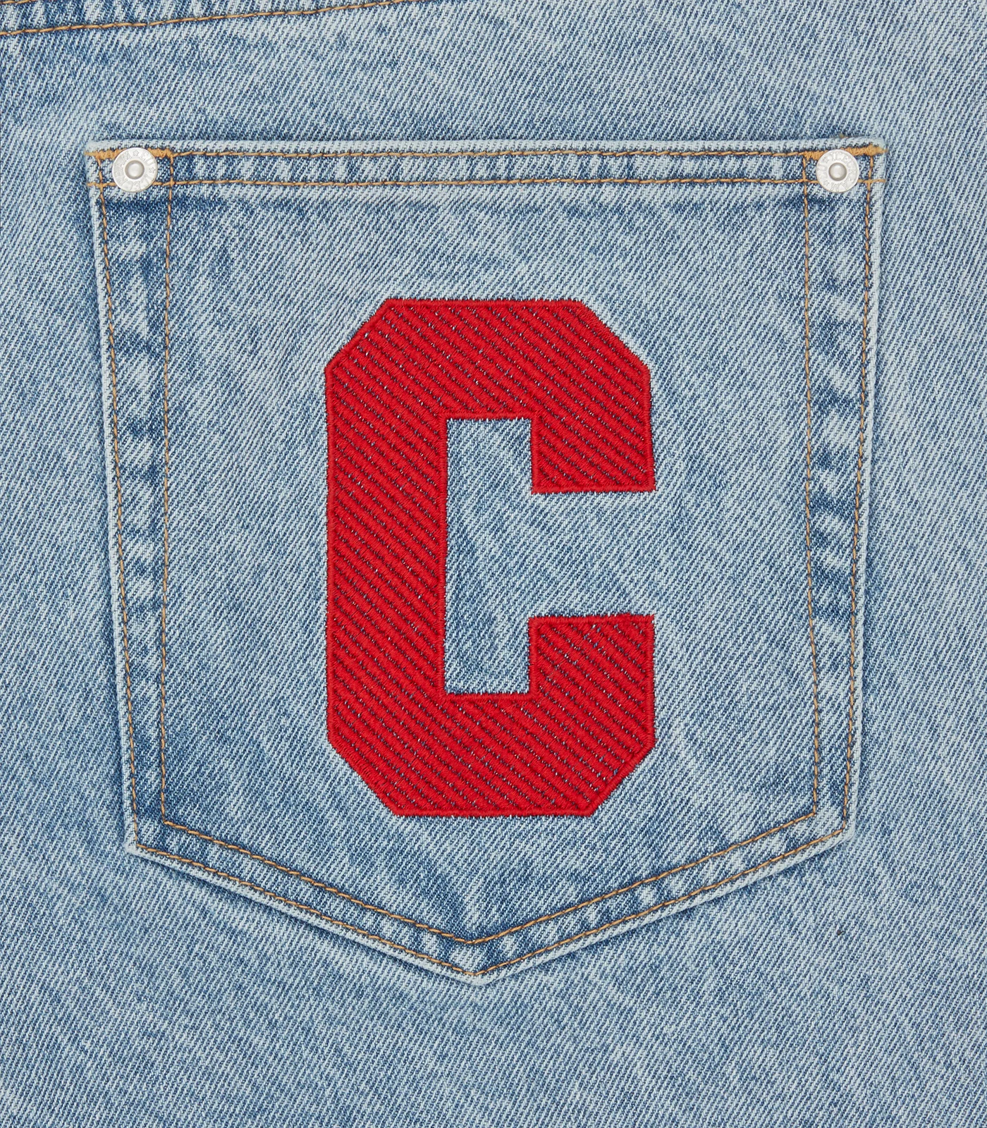 RUNNING DOG DENIM SHORTS - LIGHT WASH BLUE - Image 8