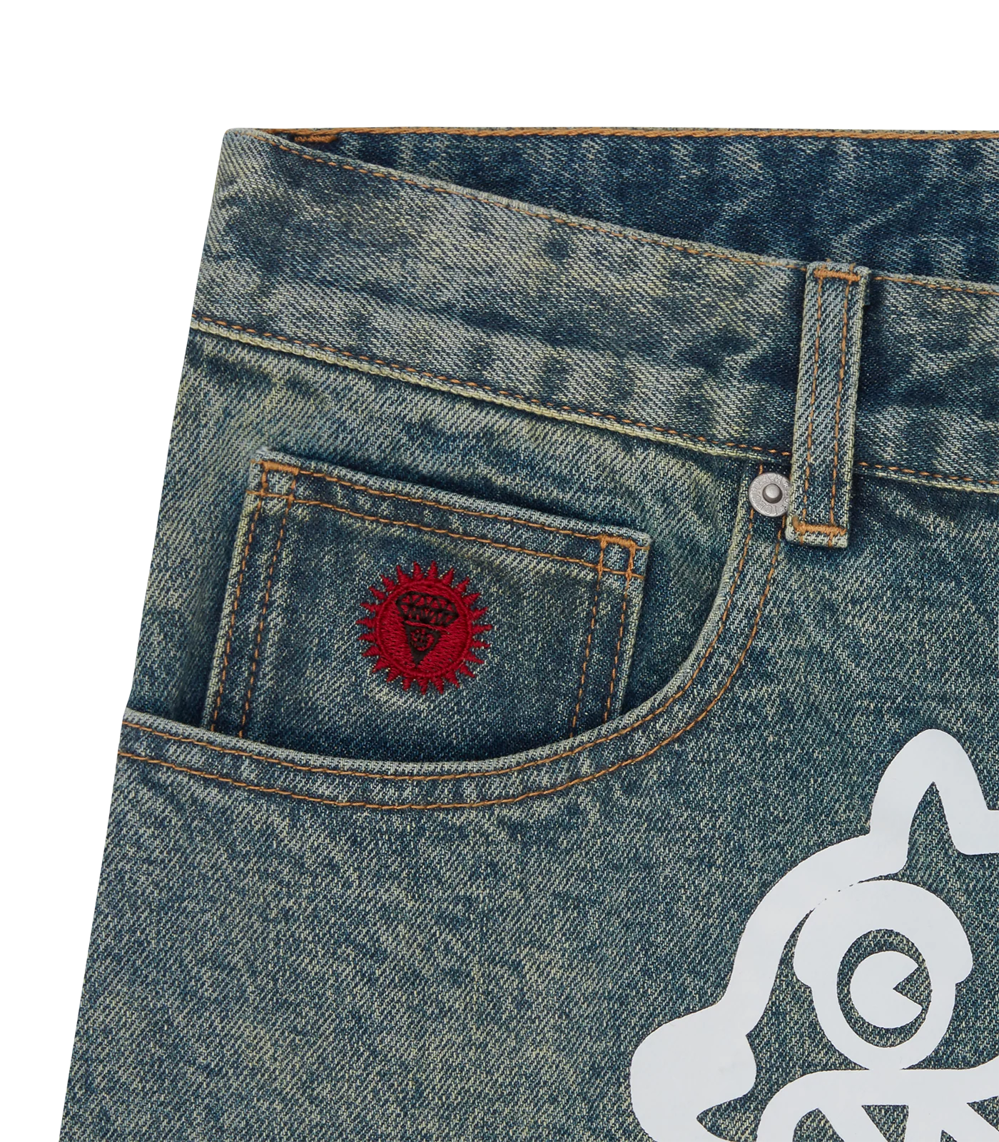 RUNNING DOG DENIM SHORTS - VINTAGE WASH - Image 3