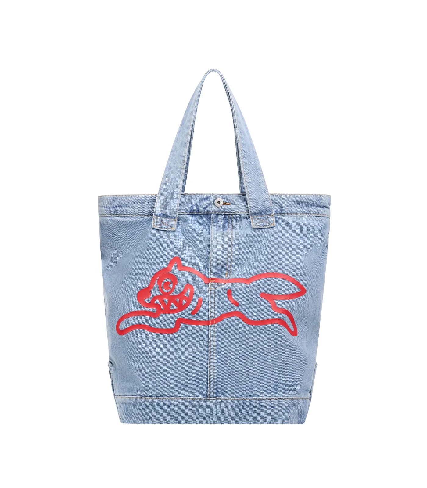 RUNNING DOG DENIM TOTE BAG - LIGHT WASH BLUE